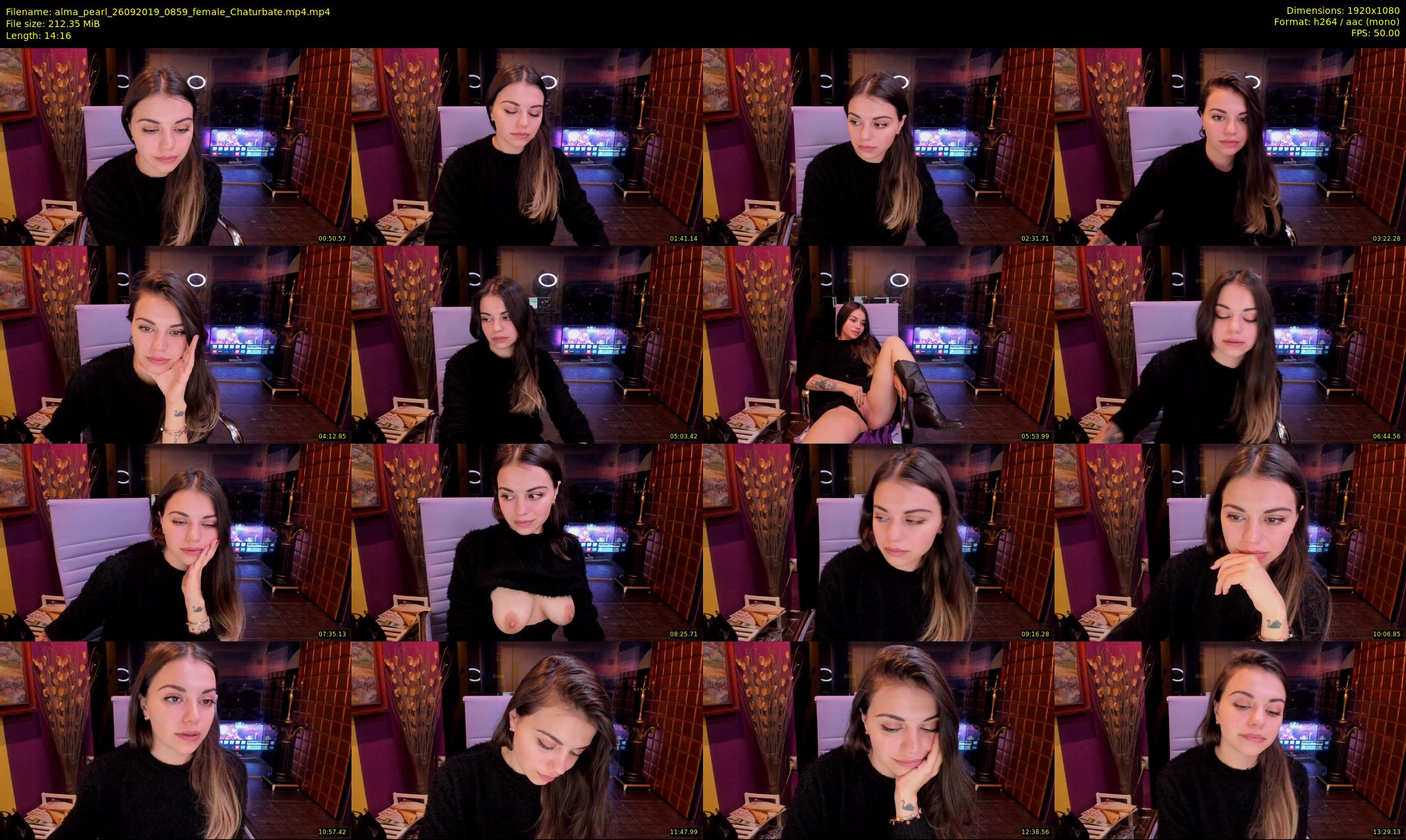 alma_pearl — 15 minute Chaturbate female cam show recording, 1080p, Sep 26, 2019