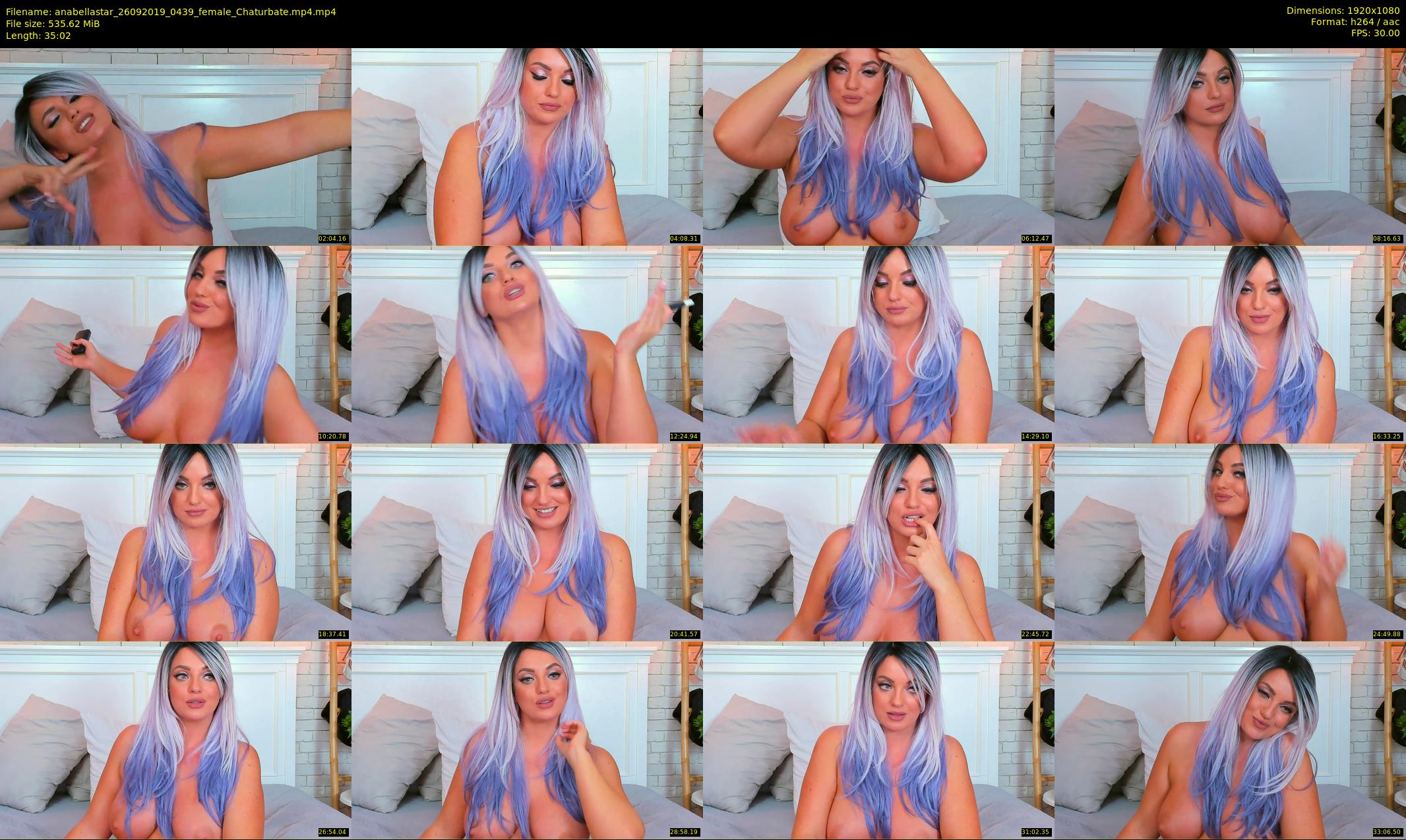 anabellastar — 36 minute Chaturbate female cam show recording, 1080p, Sep 26, 2019