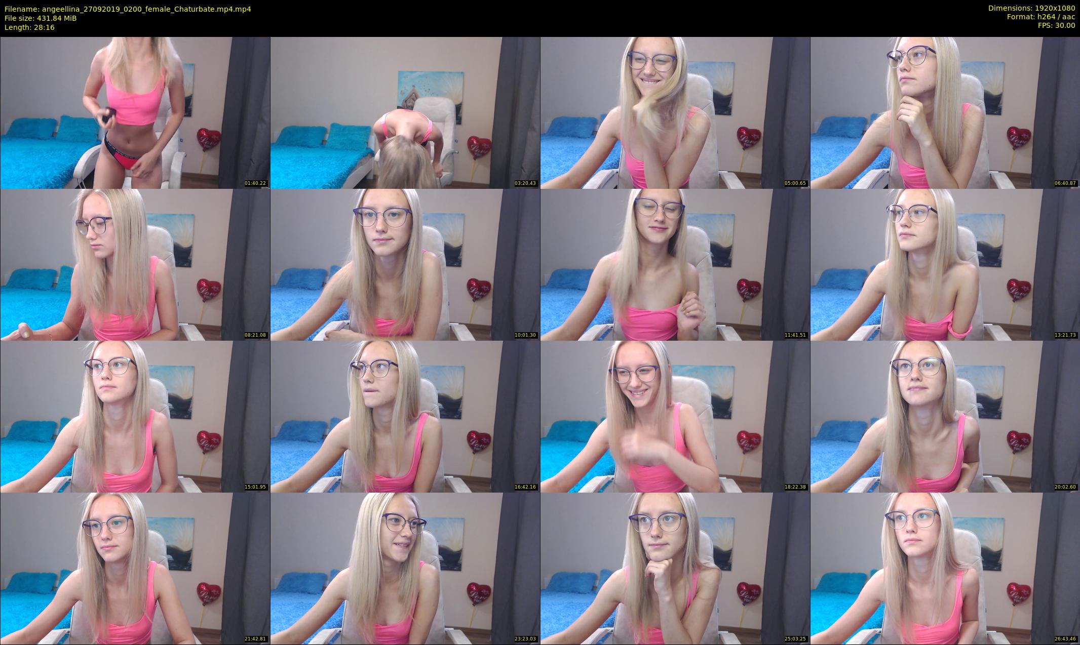 angeellina — 29 minute Chaturbate female cam show recording, 1080p, Sep 27, 2019