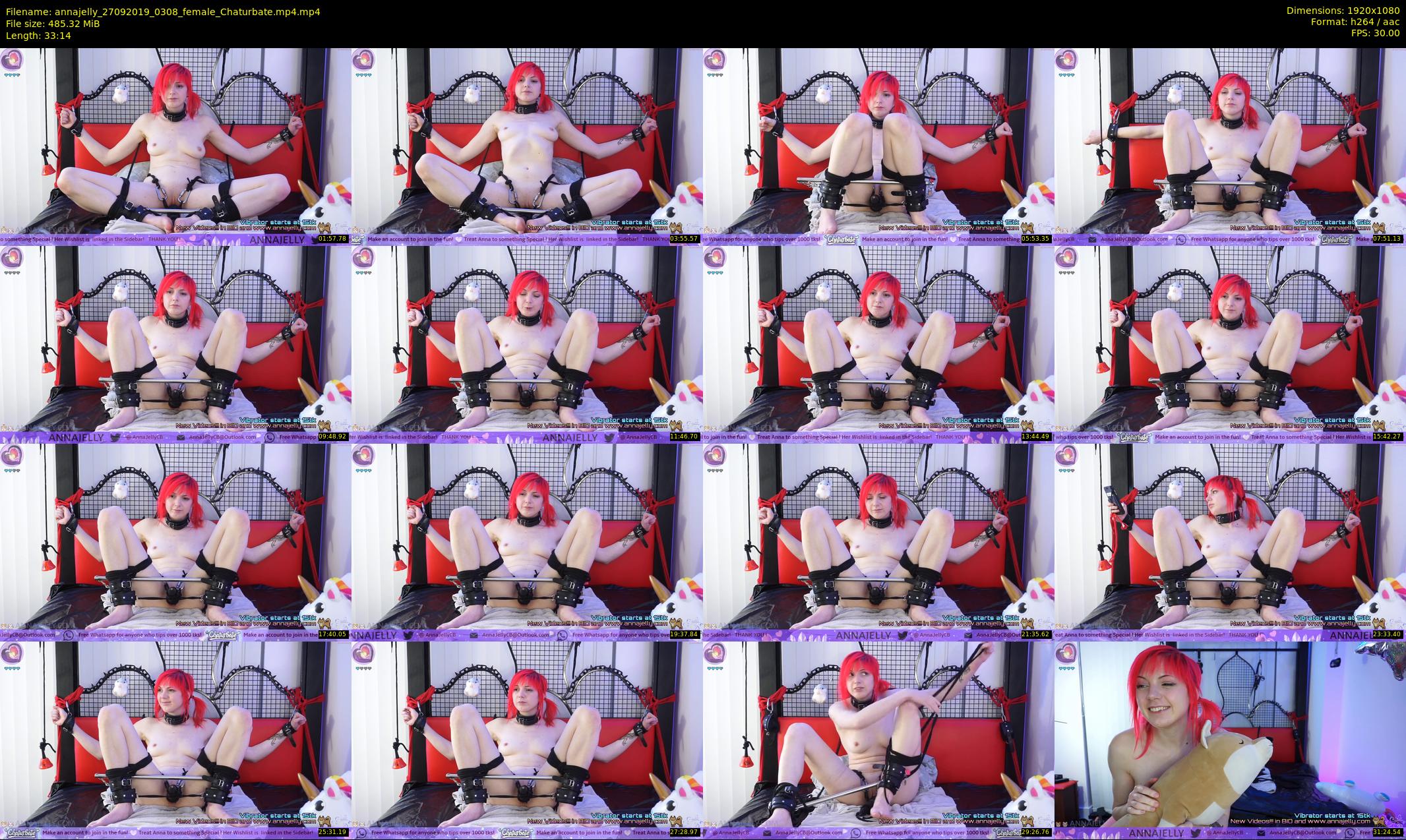 annajelly — 34 minute Chaturbate couple cam show recording, 1080p, Sep 27, 2019