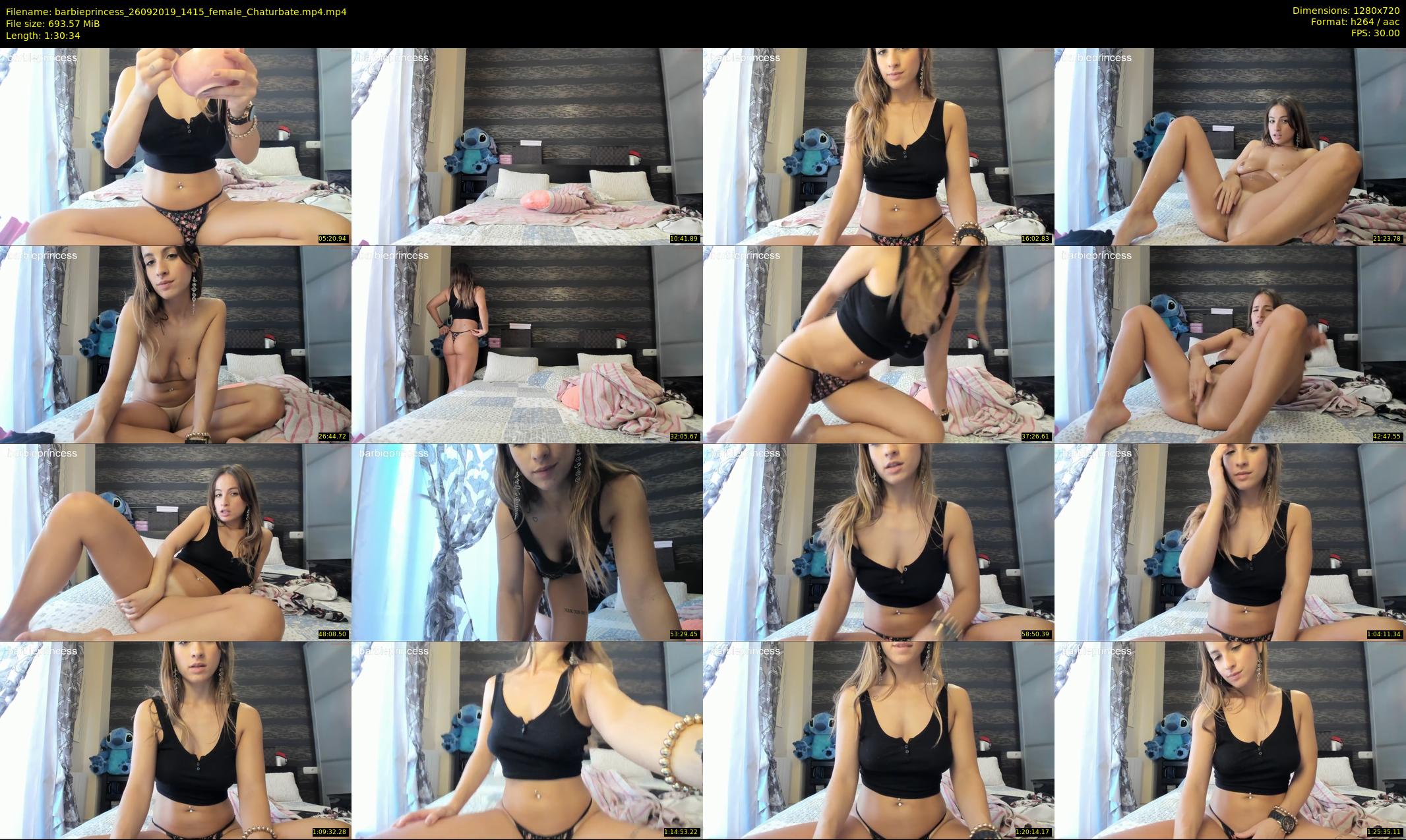 barbieprincess — 91 minute Chaturbate female cam show recording, 720p, Sep 26, 2019
