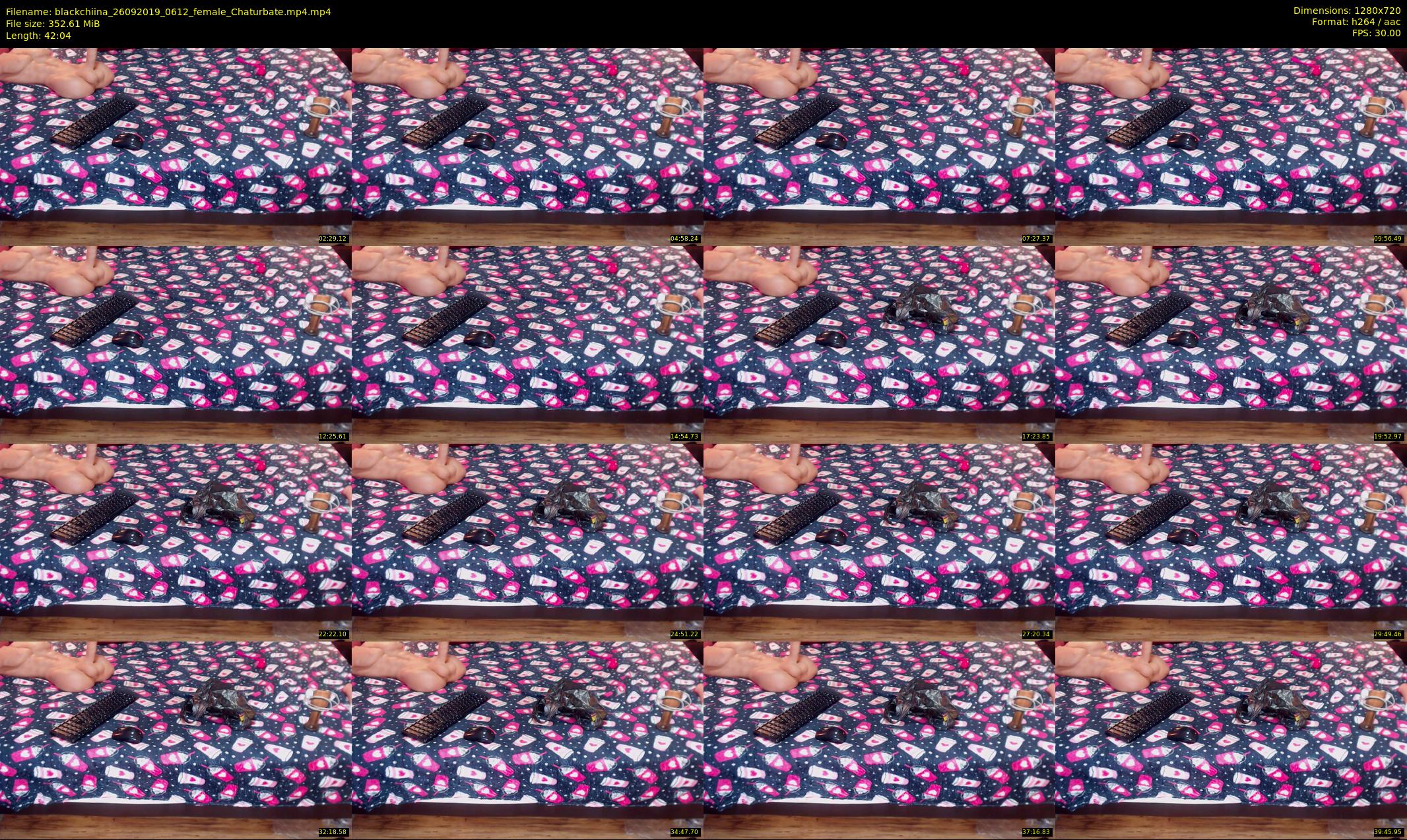blackchiina — 43 minute Chaturbate female cam show recording, 720p, Sep 26, 2019