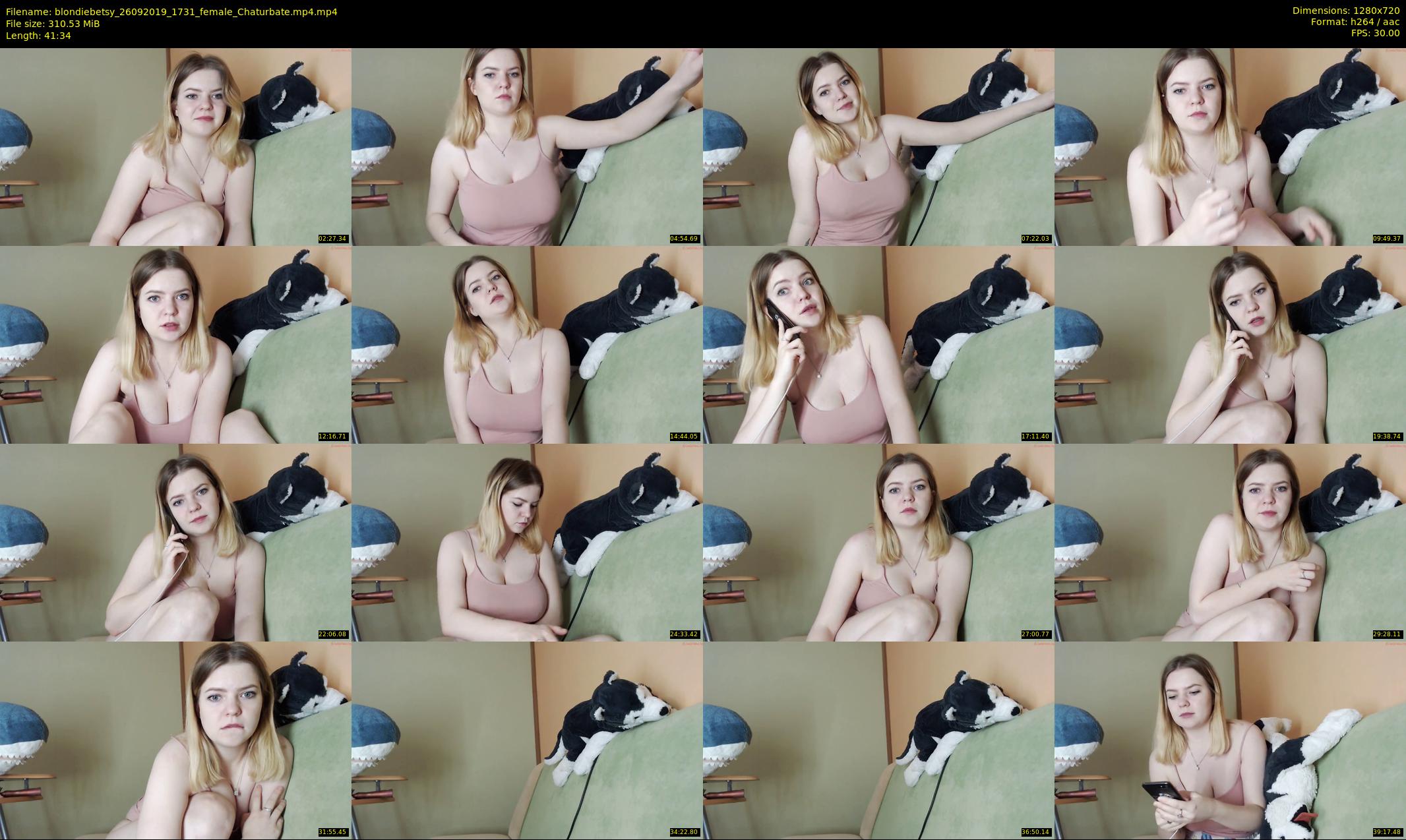 blondiebetsy — 42 minute Chaturbate female cam show recording, 720p, Sep 26, 2019
