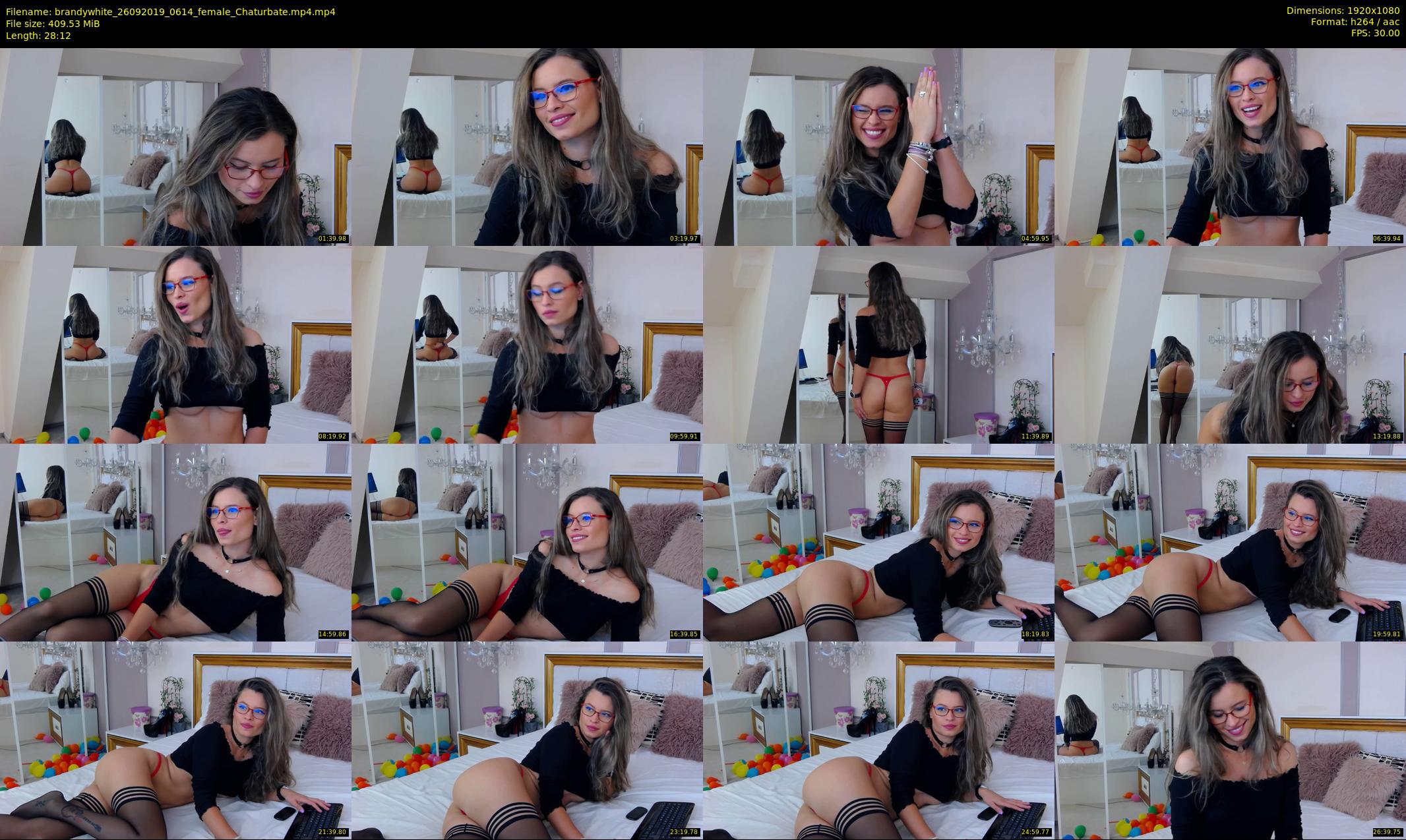 brandywhite — 29 minute Chaturbate female cam show recording, 1080p, Sep 26, 2019