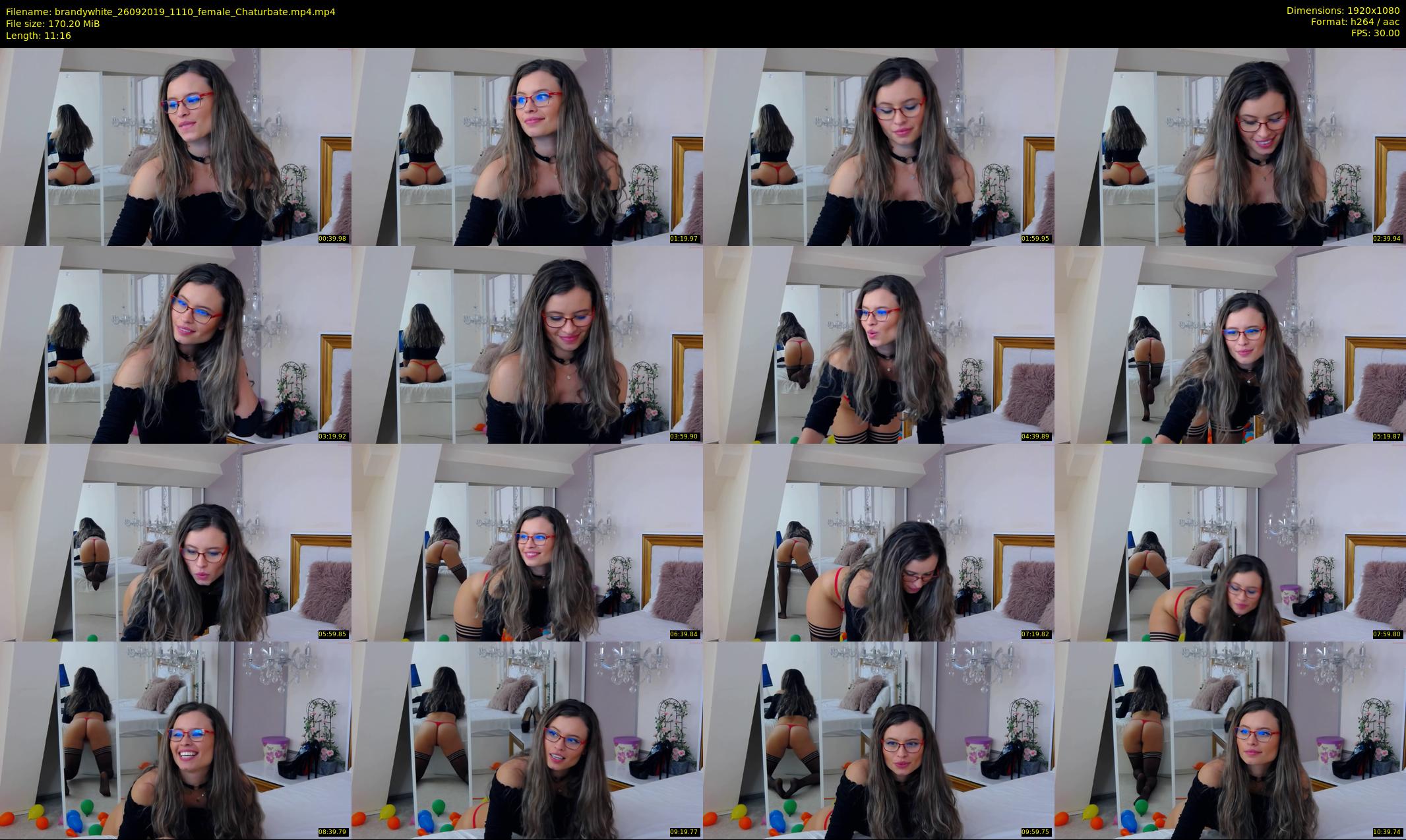 brandywhite — 12 minute Chaturbate female cam show recording, 1080p, Sep 26, 2019