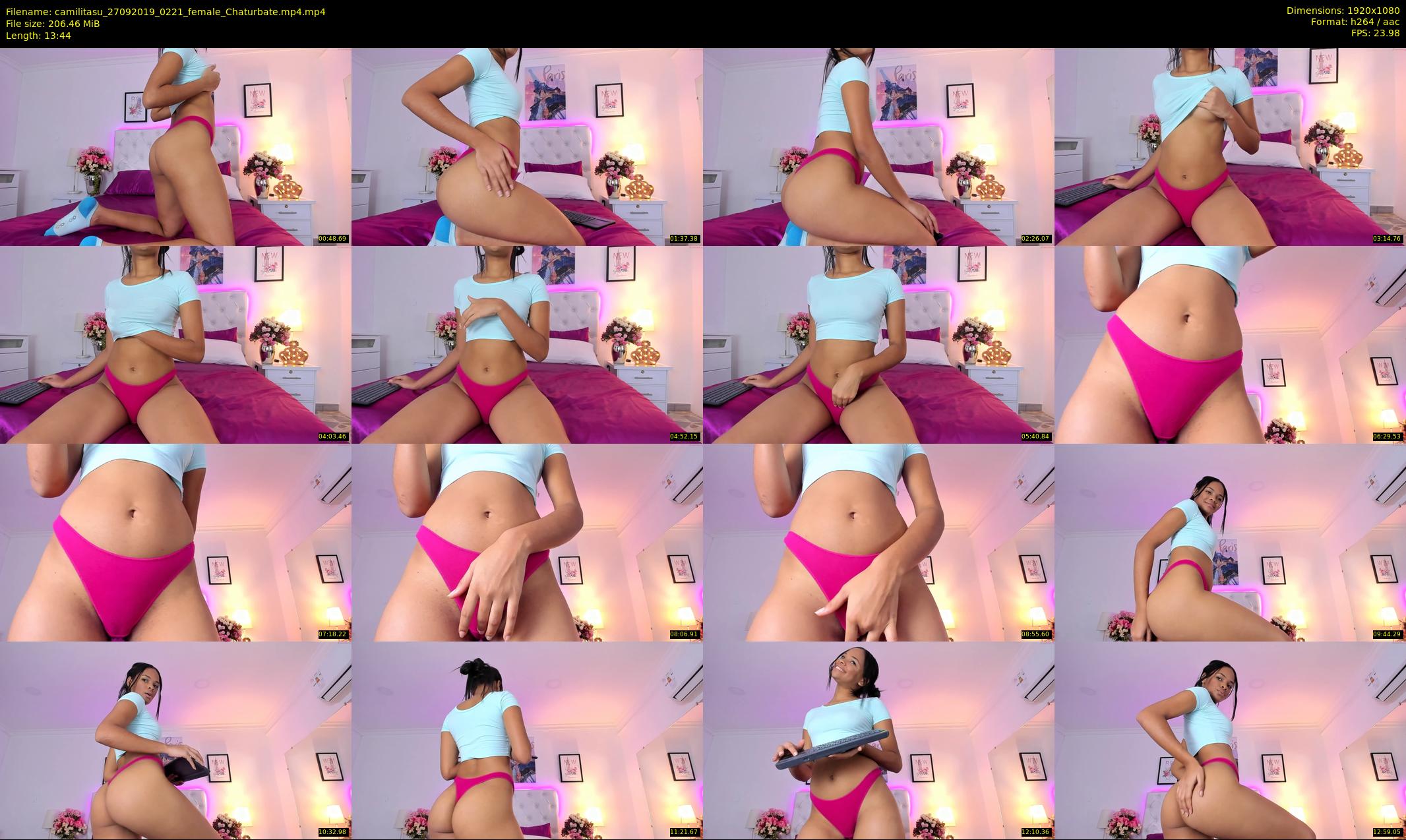 camilitasu — 14 minute Chaturbate female cam show recording, 1080p, Sep 27, 2019