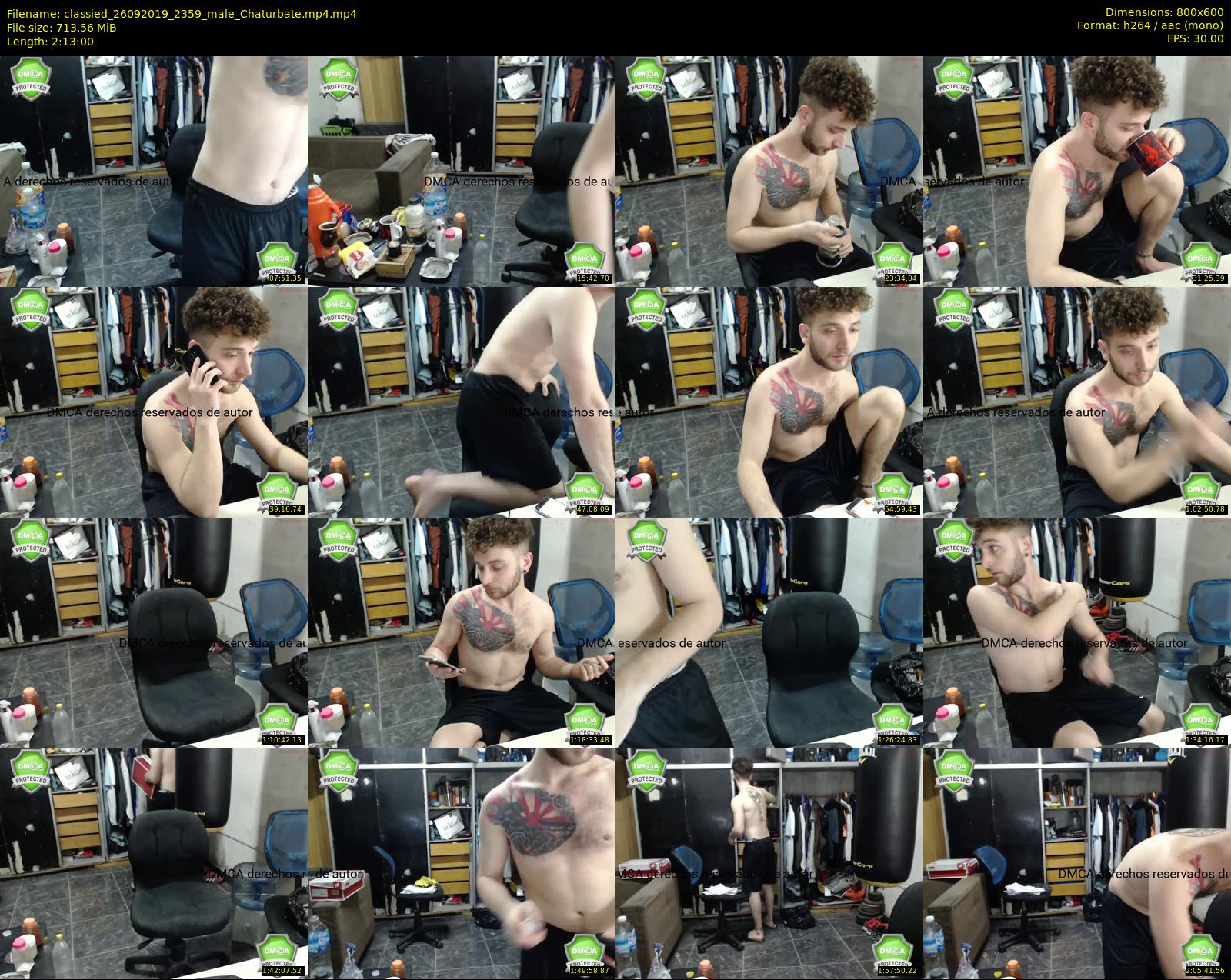 classied — 133 minute Chaturbate male cam show recording, 480p, Sep 26, 2019