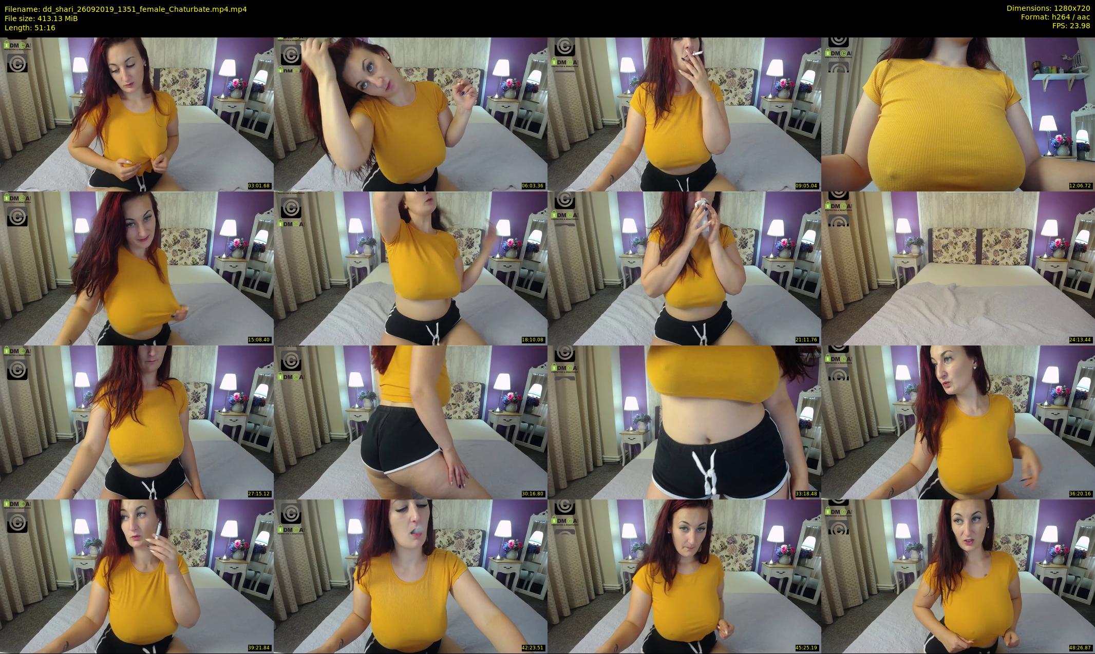 dd_shari — 52 minute Chaturbate female cam show recording, 720p, Sep 26, 2019