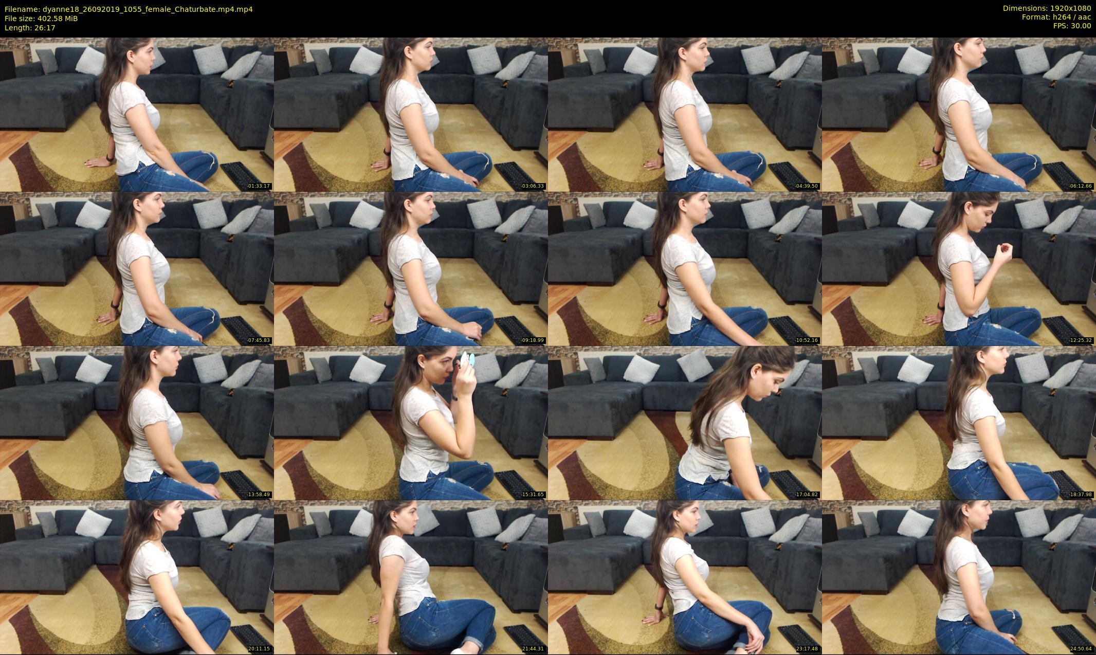 dyanne18 — 27 minute Chaturbate female cam show recording, 1080p, Sep 26, 2019