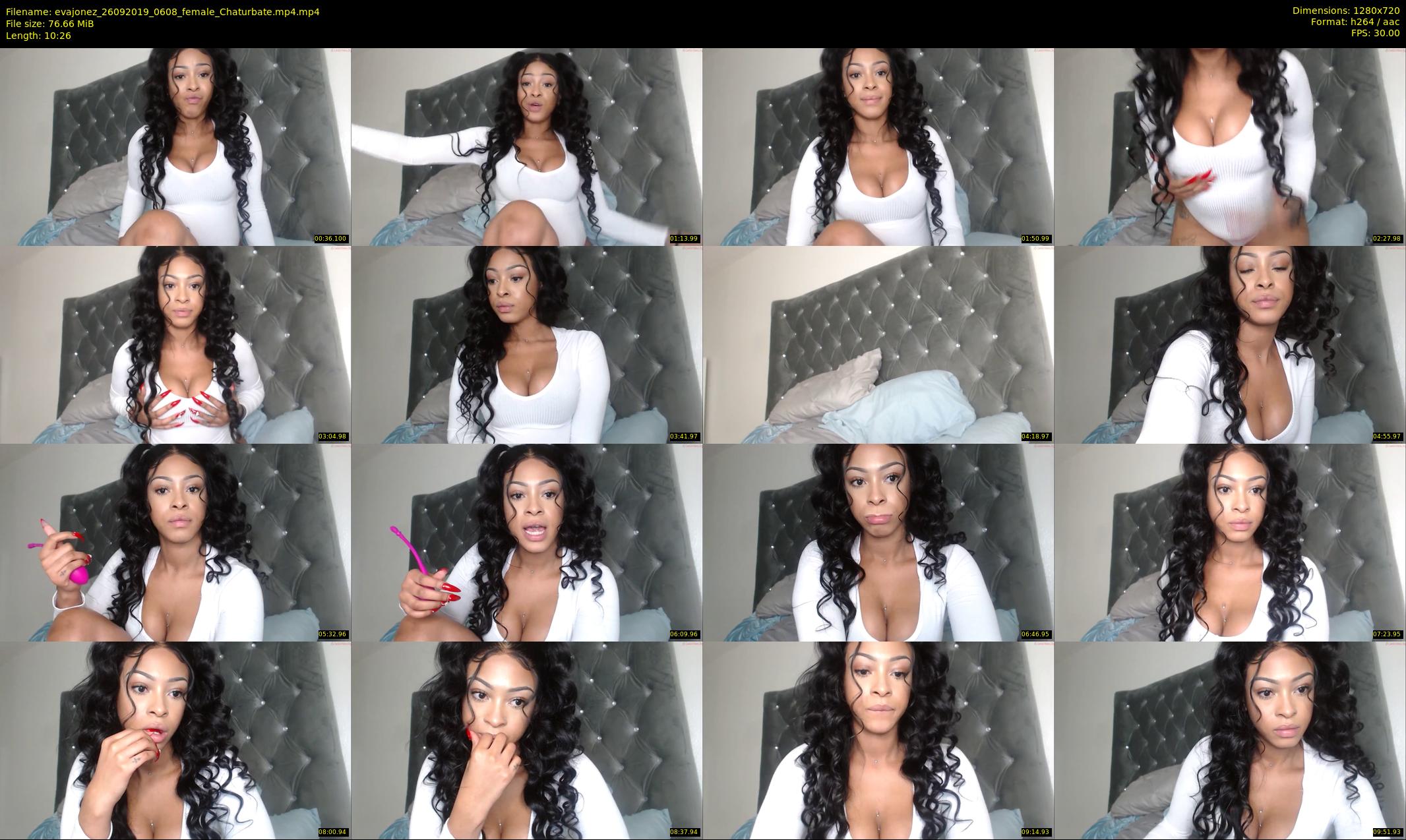 evajonez — 11 minute Chaturbate female cam show recording, 720p, Sep 26, 2019
