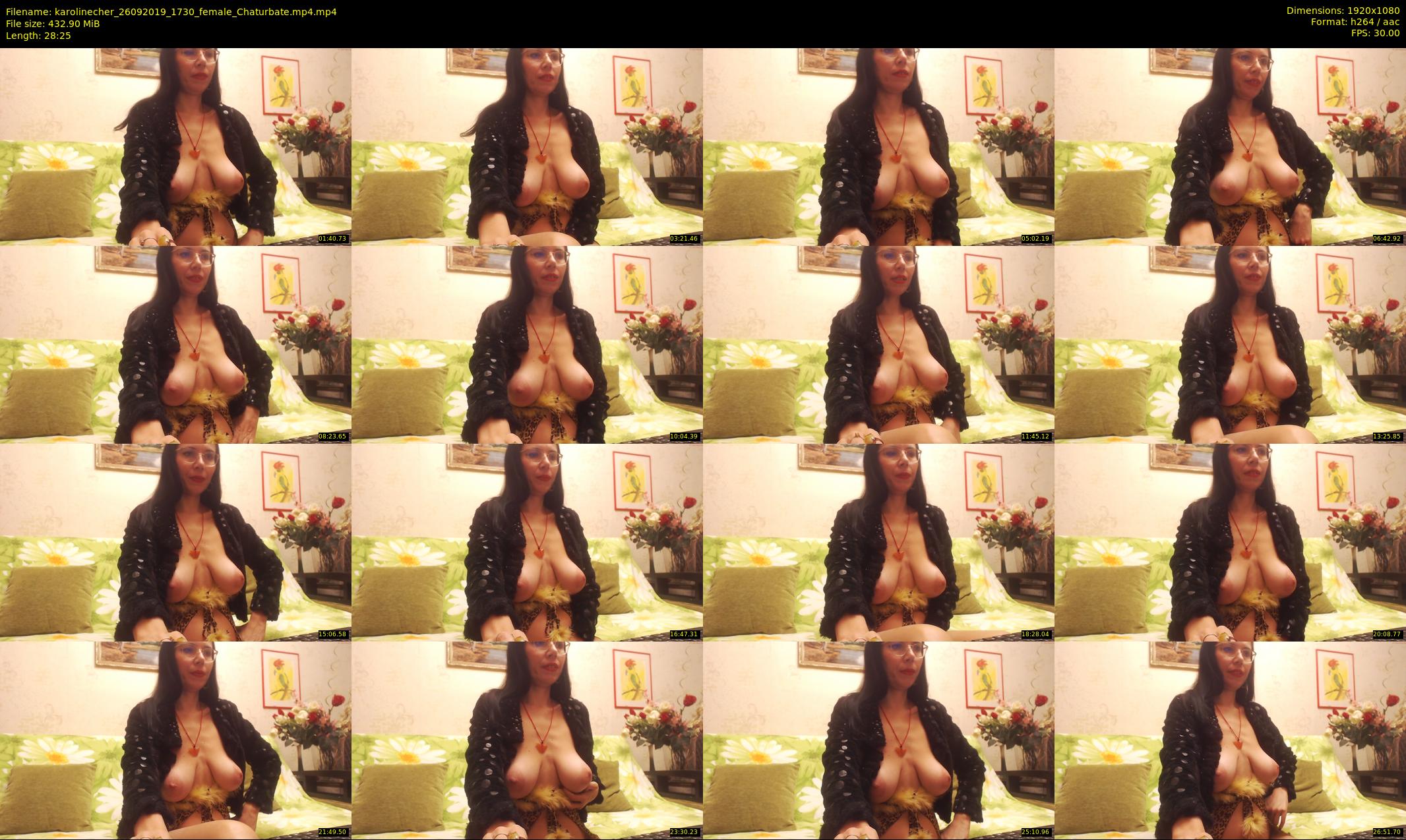 karolinecher — 29 minute Chaturbate female cam show recording, 1080p, Sep 26, 2019
