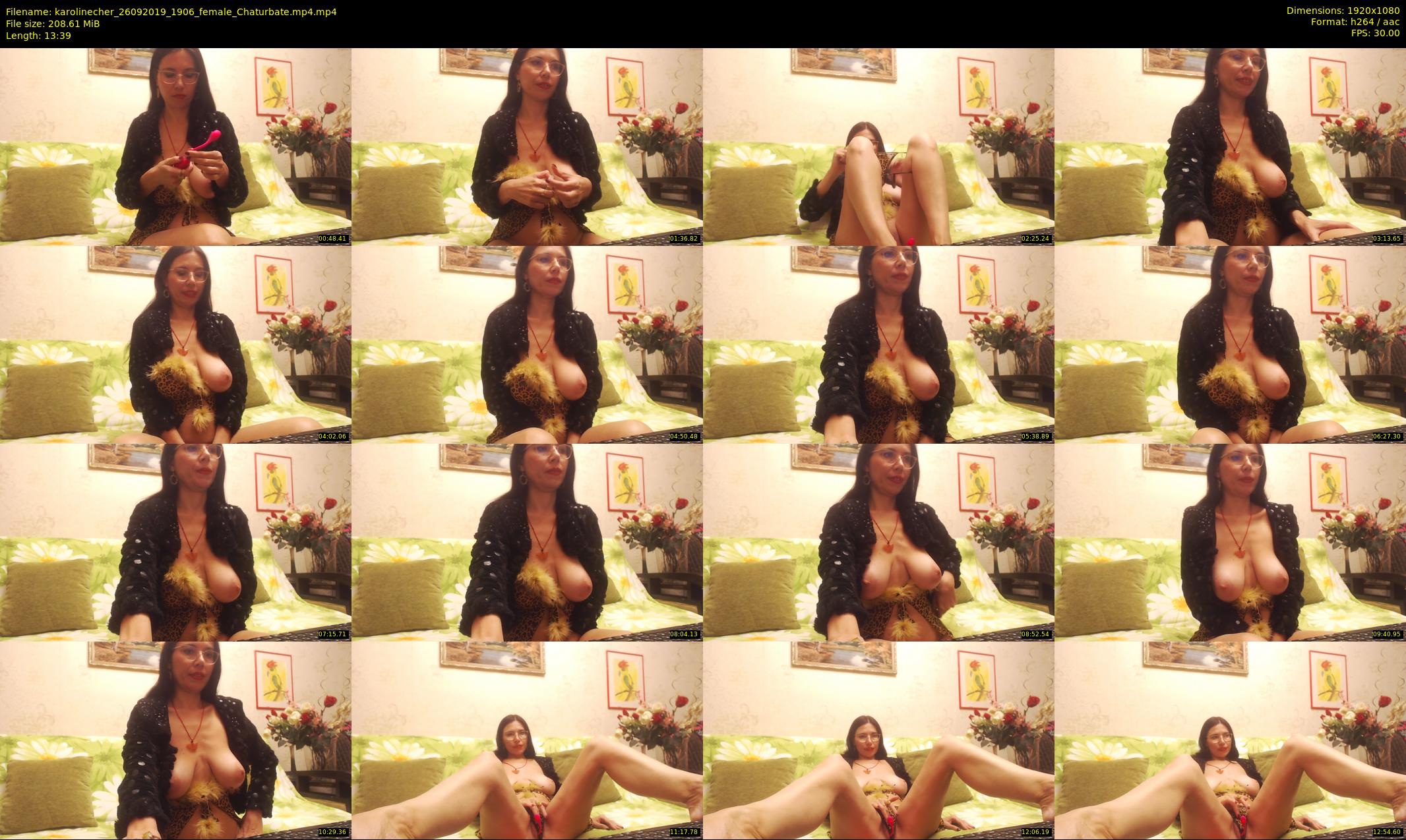 karolinecher — 14 minute Chaturbate female cam show recording, 1080p, Sep 26, 2019