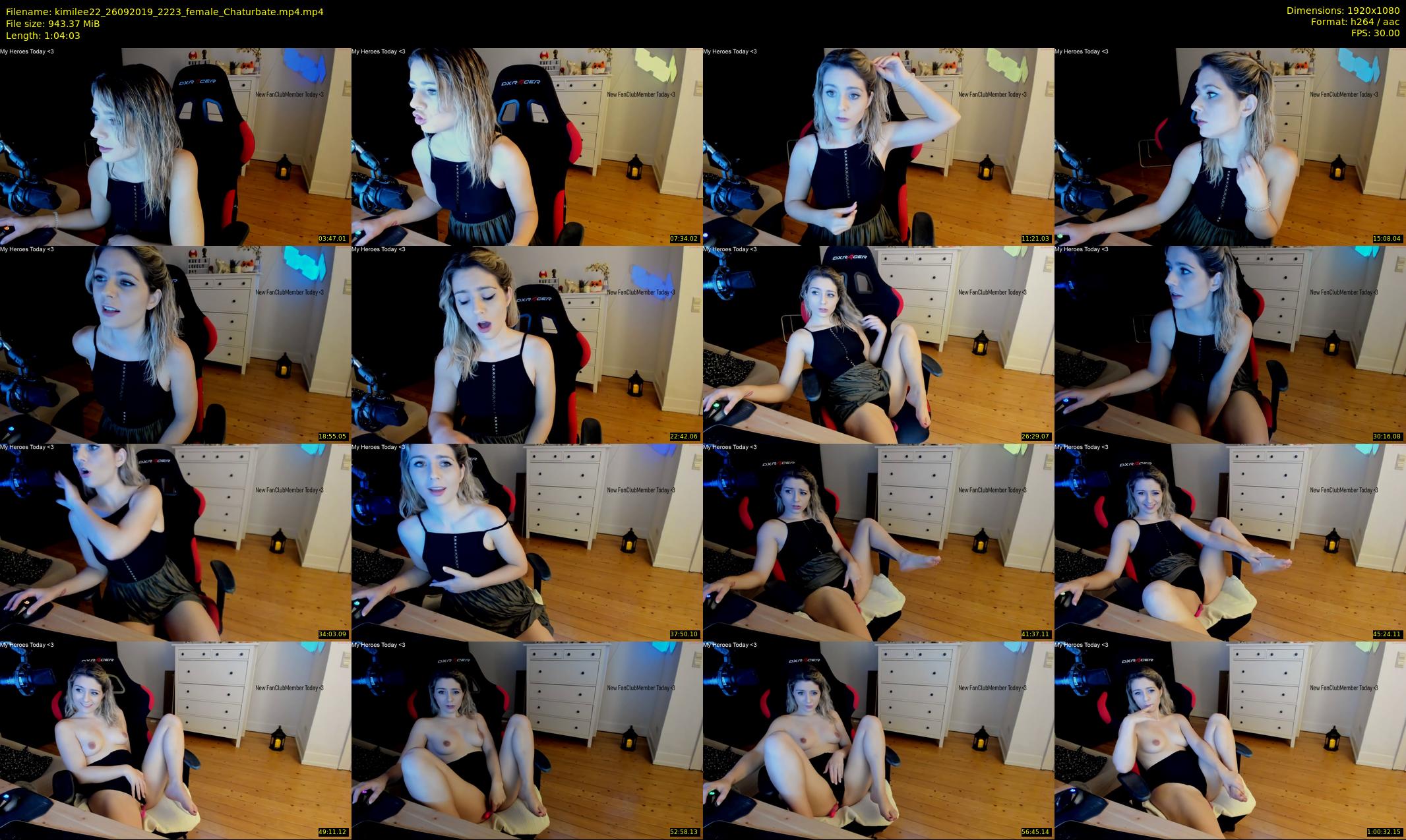 kimilee22 — 65 minute Chaturbate female cam show recording, 1080p, Sep 26, 2019
