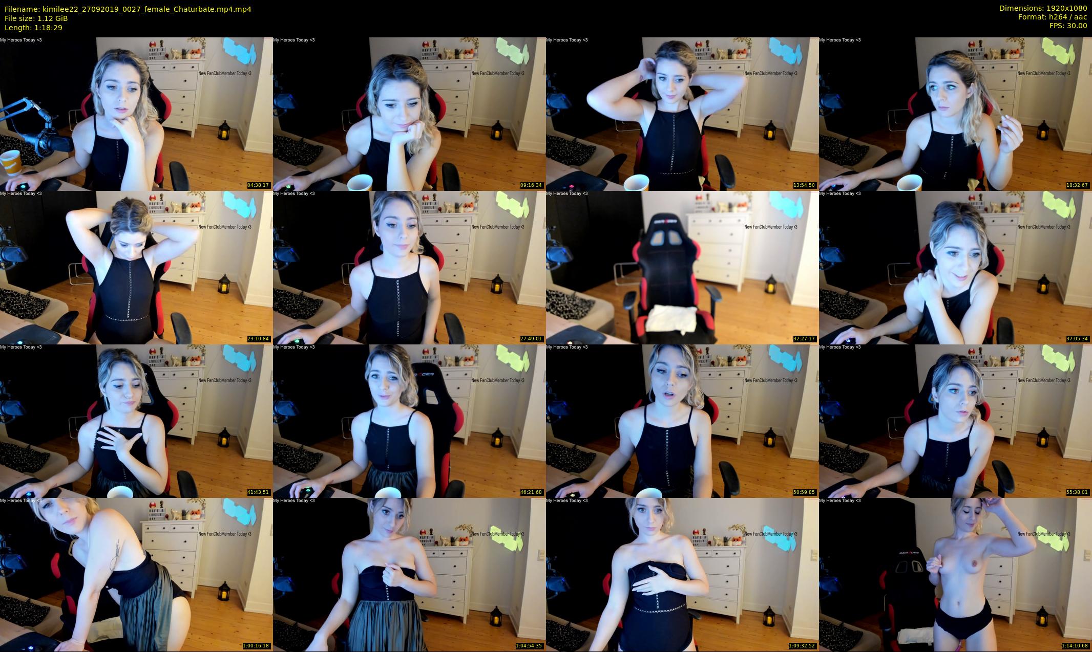 kimilee22 — 79 minute Chaturbate female cam show recording, 1080p, Sep 27, 2019