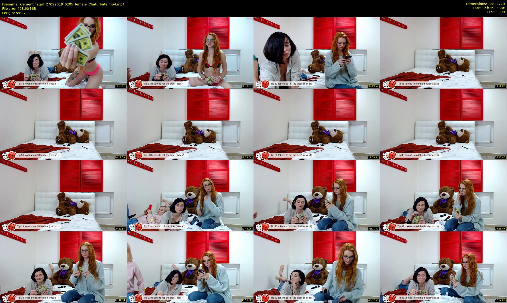 klementinagirl — 56 minute Chaturbate female cam show recording, 720p, Sep 27, 2019