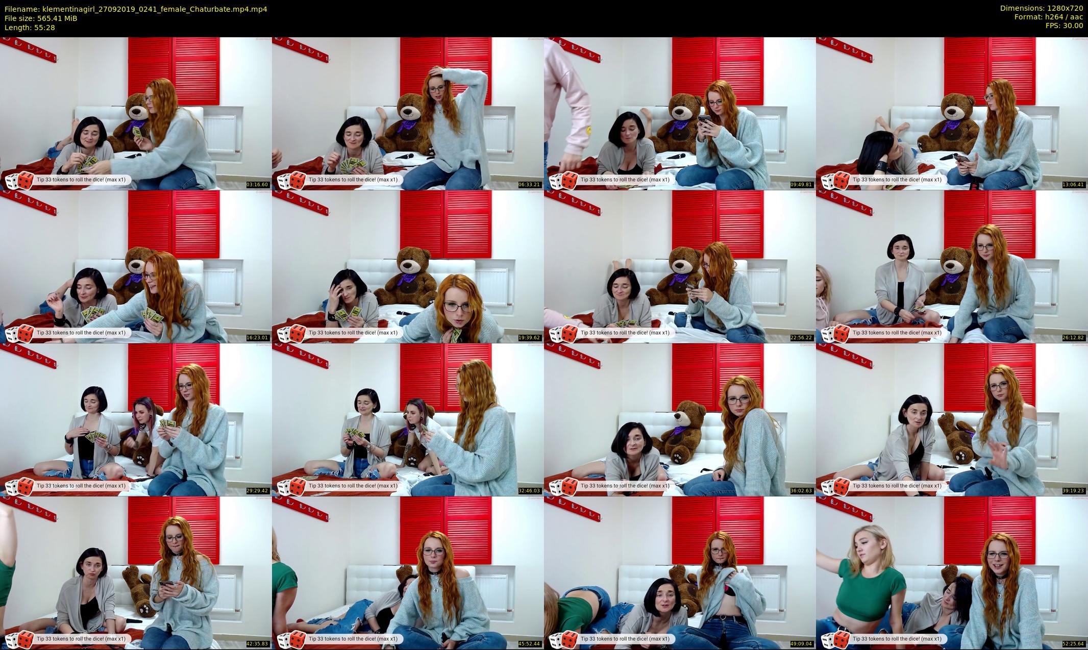 klementinagirl — 56 minute Chaturbate female cam show recording, 720p, Sep 27, 2019