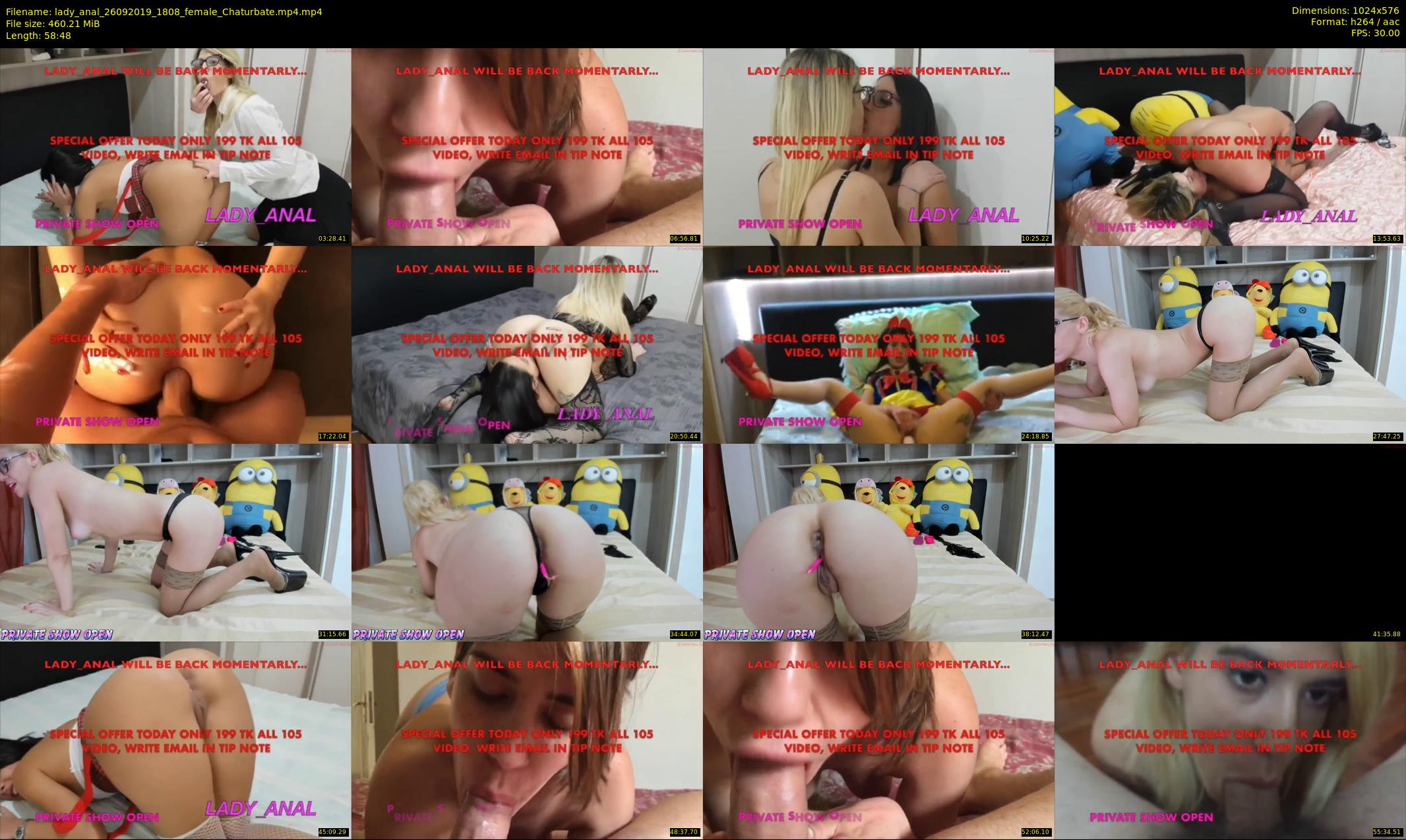 lady_anal — 59 minute Chaturbate female cam show recording, 480p, Sep 26, 2019