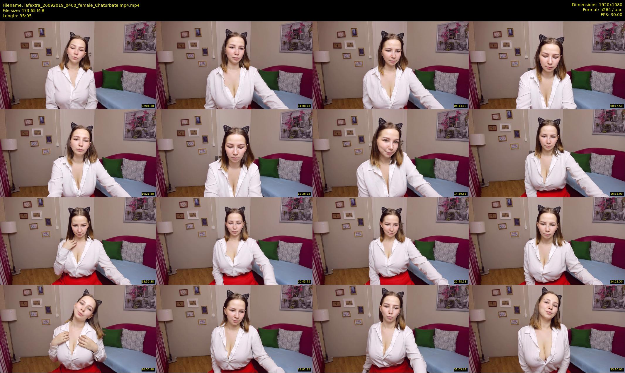 lafextra — 36 minute Chaturbate female cam show recording, 1080p, Sep 26, 2019