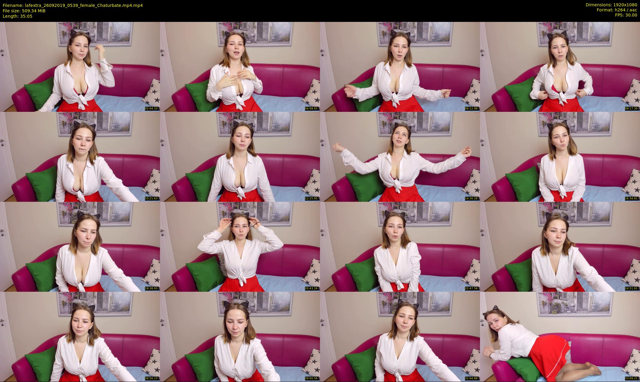 lafextra — 36 minute Chaturbate female cam show recording, 1080p, Sep 26, 2019