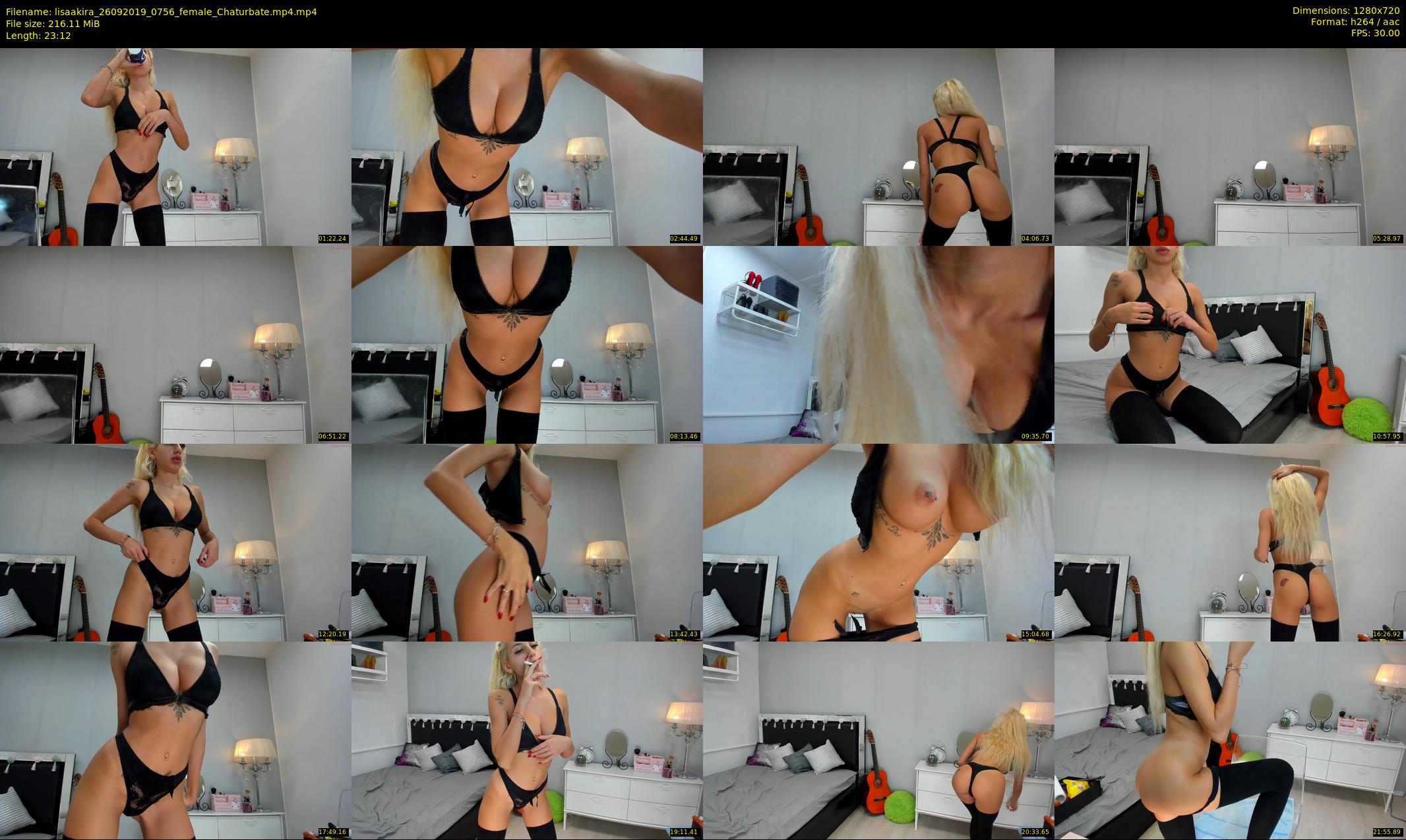 lisaakira — 24 minute Chaturbate female cam show recording, 720p, Sep 26, 2019