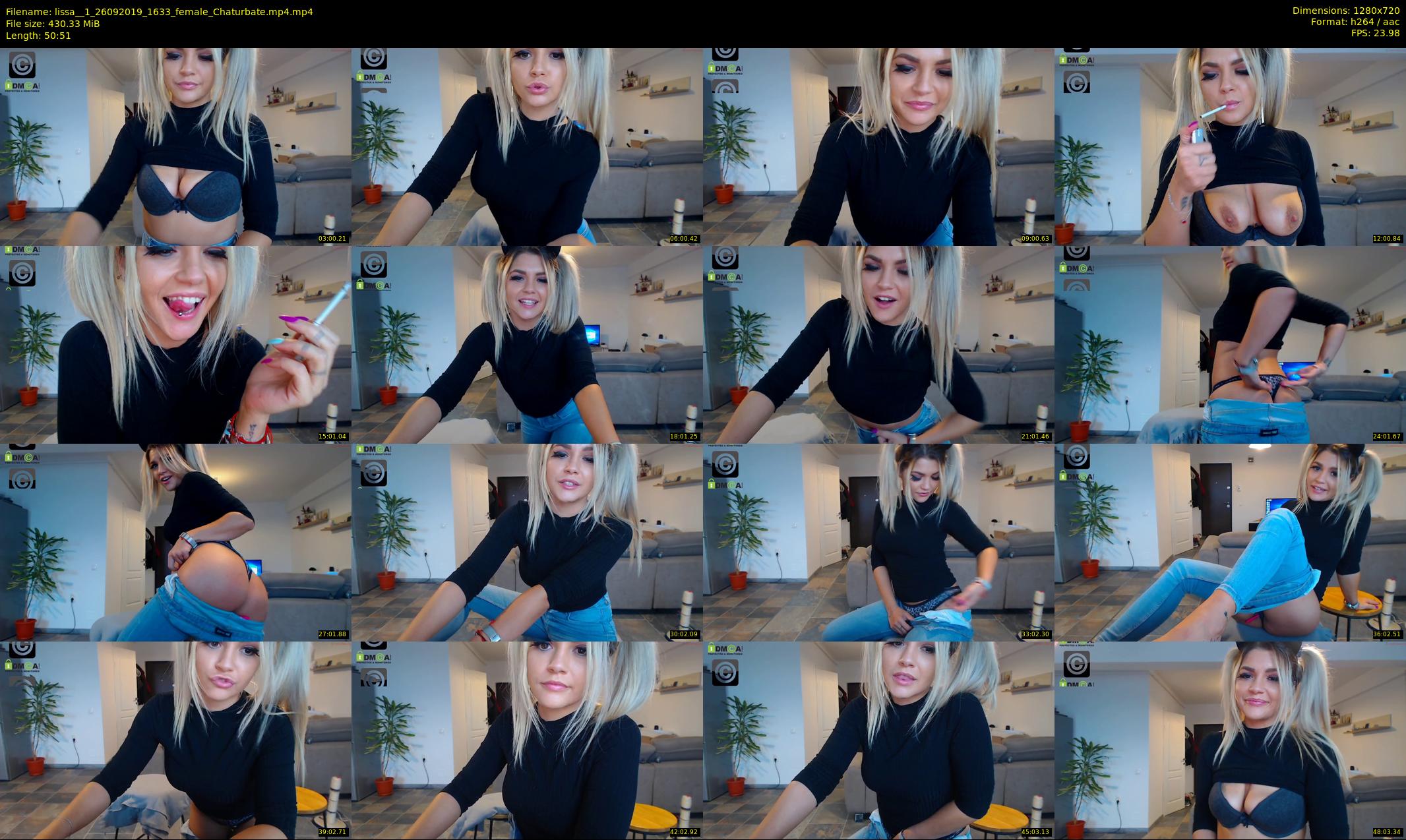 lissa__1 — 51 minute Chaturbate female cam show recording, 720p, Sep 26, 2019