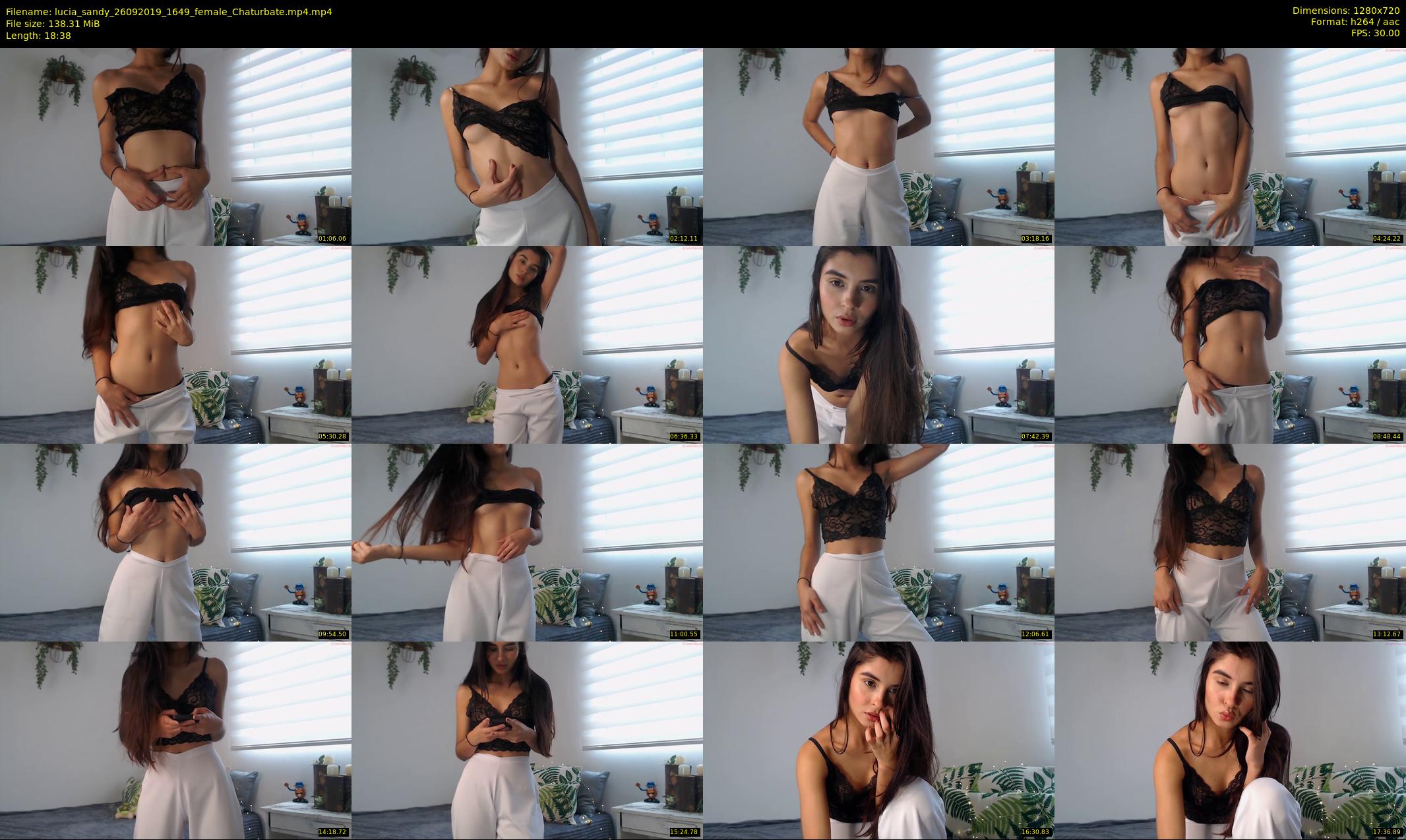 lucia_sandy — 19 minute Chaturbate female cam show recording, 720p, Sep 26, 2019