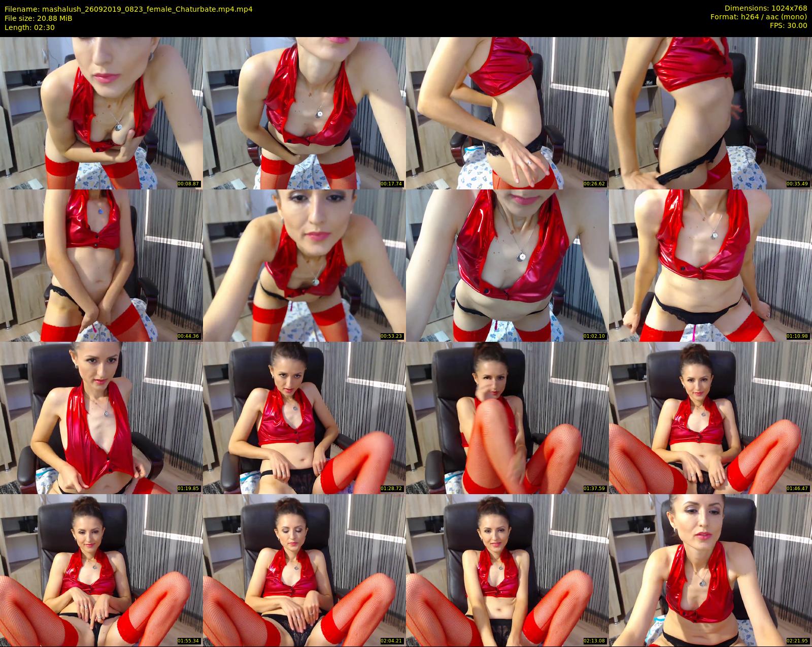 mashalush — 3 minute Chaturbate female cam show recording, 720p, Sep 26, 2019