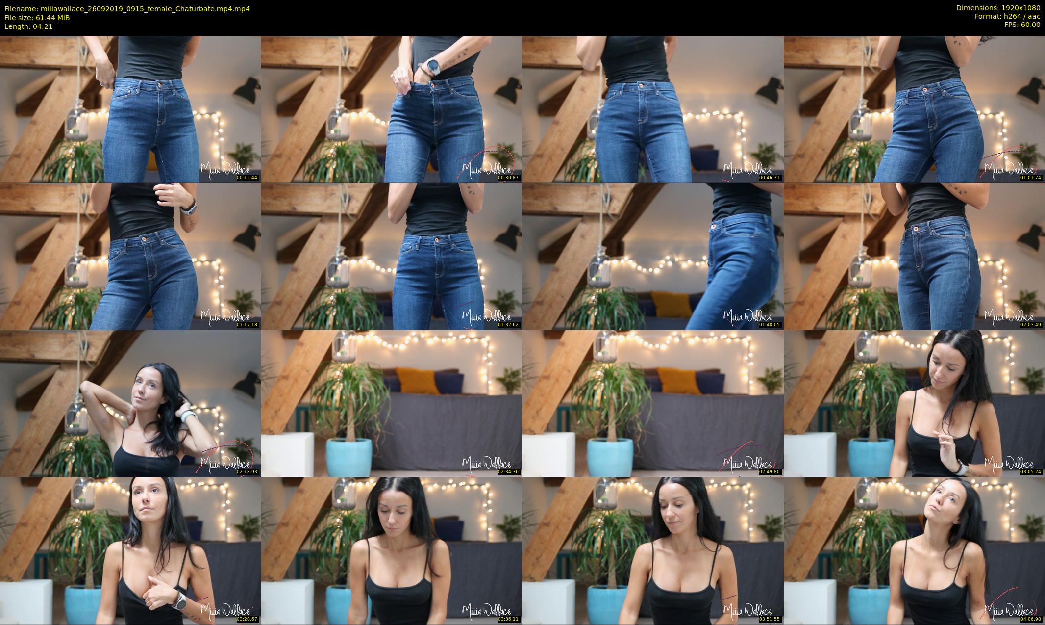 miiiawallace — 5 minute Chaturbate female cam show recording, 1080p, Sep 26, 2019