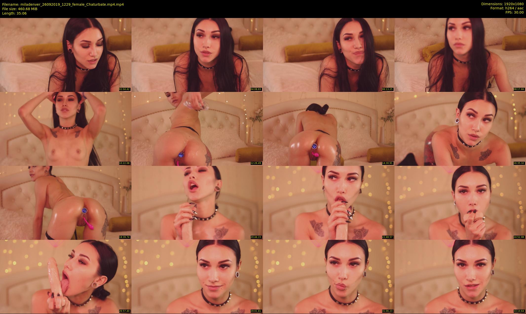 miladenver — 36 minute Chaturbate female cam show recording, 1080p, Sep 26, 2019