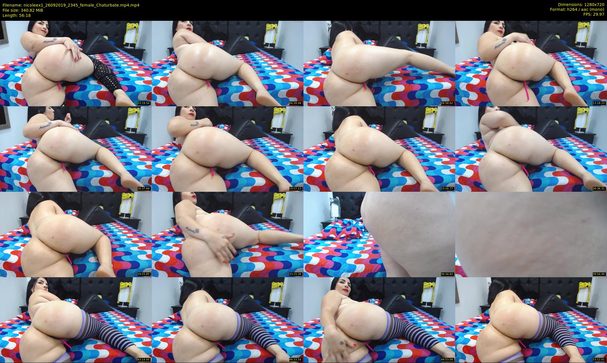 nicoleex1 — 57 minute Chaturbate female cam show recording, 720p, Sep 26, 2019