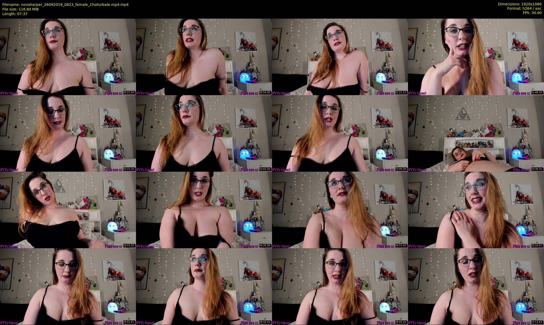 novaharper — 8 minute Chaturbate female cam show recording, 1080p, Sep 26, 2019