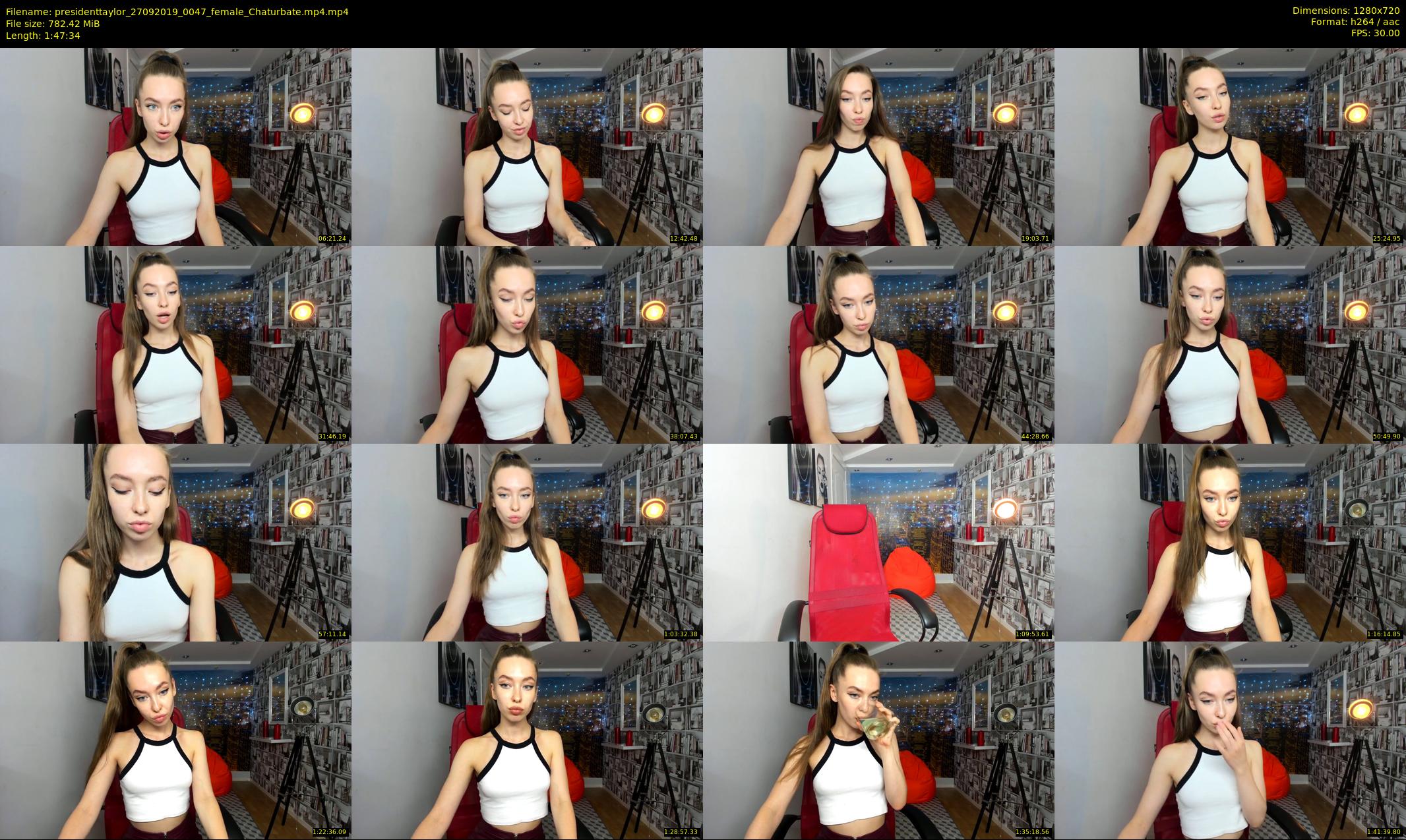 presidenttaylor — 108 minute Chaturbate female cam show recording, 720p, Sep 27, 2019