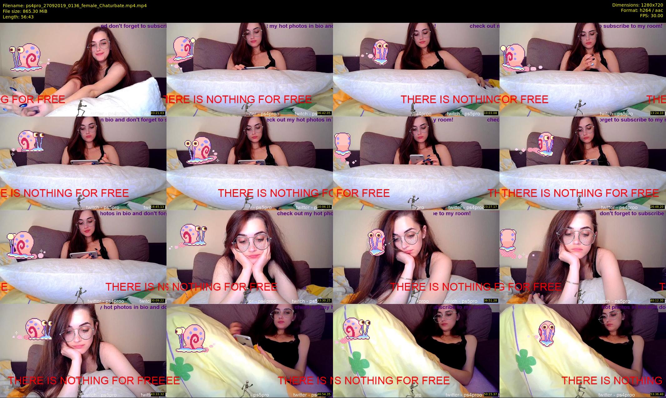 ps4pro — 57 minute Chaturbate female cam show recording, 720p, Sep 27, 2019