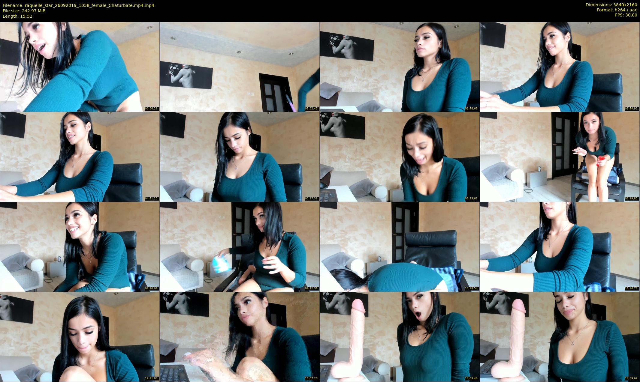 raquelle_star — 16 minute Chaturbate couple cam show recording, 4K, Sep 26, 2019