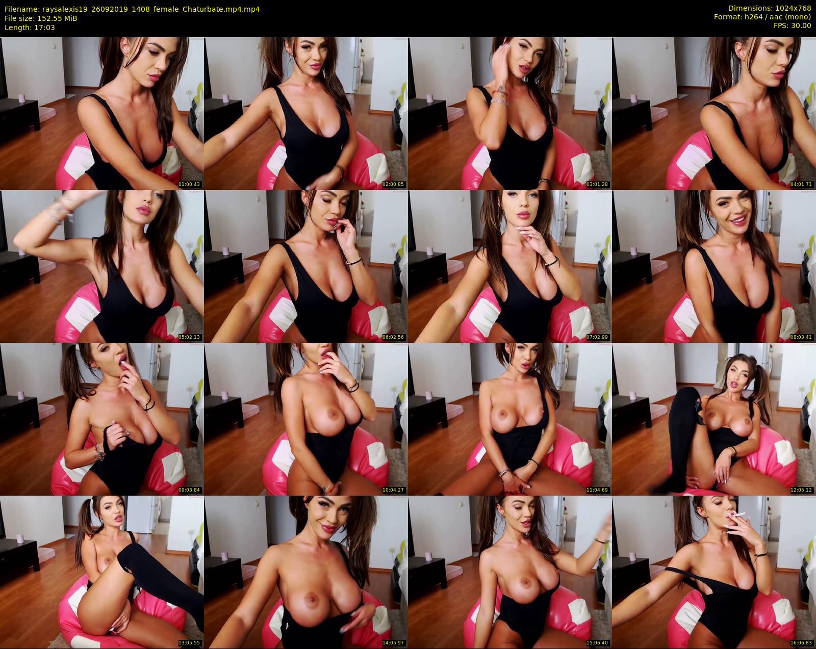 raysalexis19 — 18 minute Chaturbate female cam show recording, 720p, Sep 26, 2019