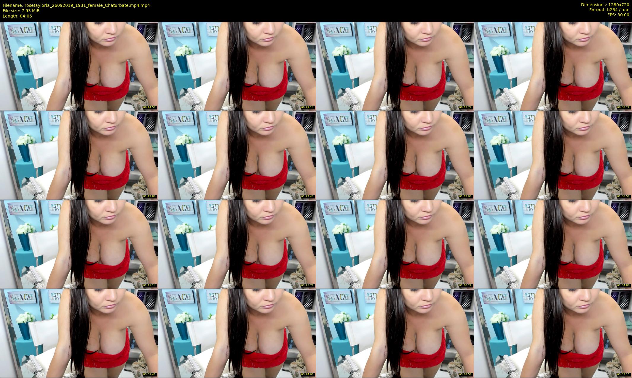 rosetaylorla — 5 minute Chaturbate female cam show recording, 720p, Sep 26, 2019