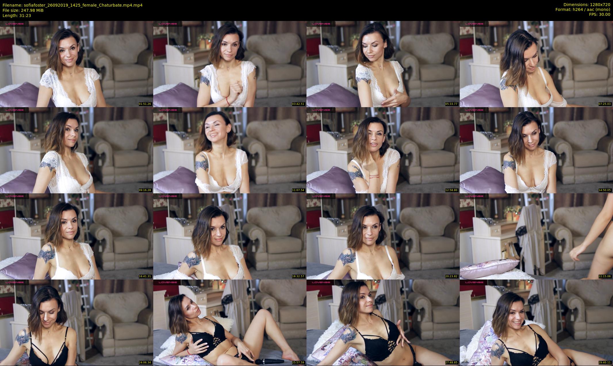 sofiafoster — 32 minute Chaturbate female cam show recording, 720p, Sep 26, 2019