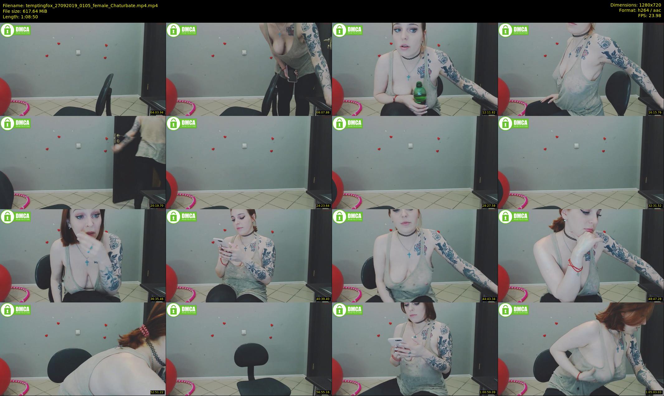 temptingfox — 69 minute Chaturbate female cam show recording, 720p, Sep 27, 2019