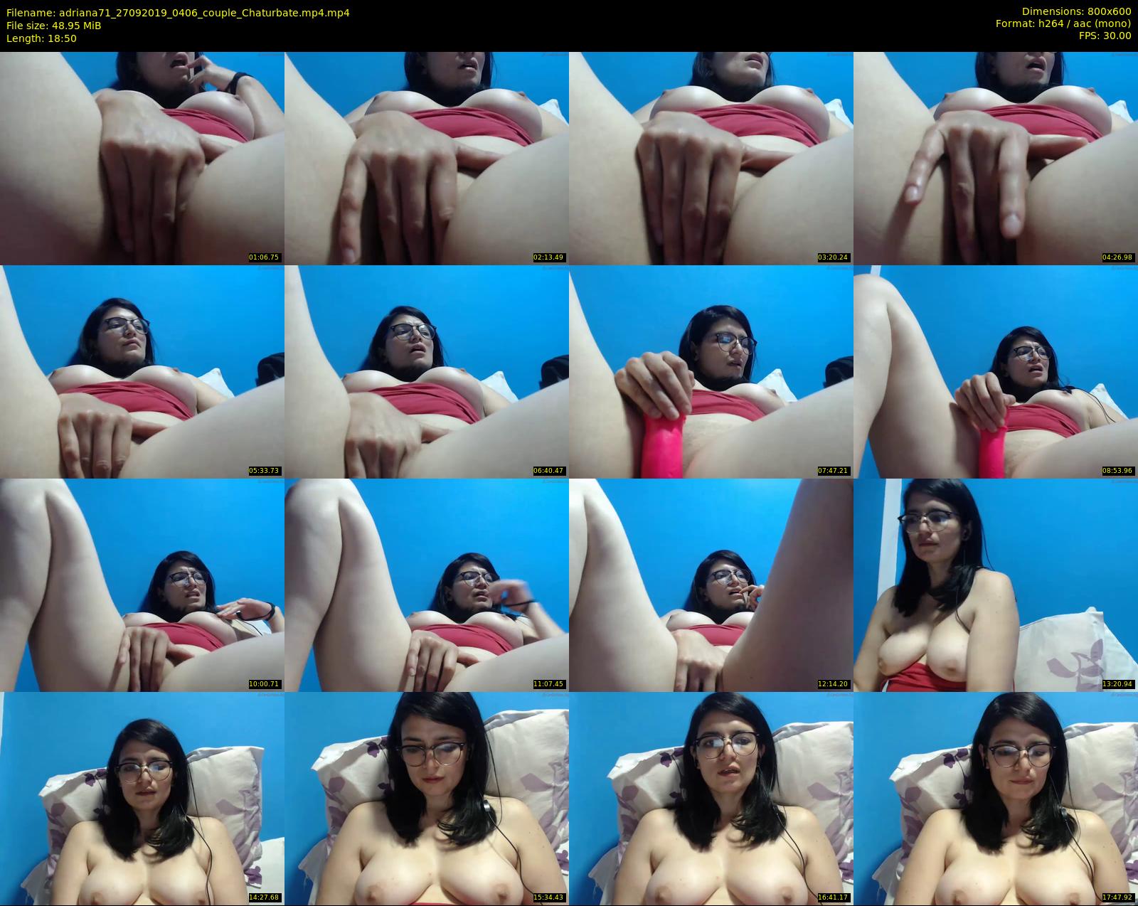 adriana71 — 19 minute Chaturbate couple cam show recording, 480p, Sep 27, 2019