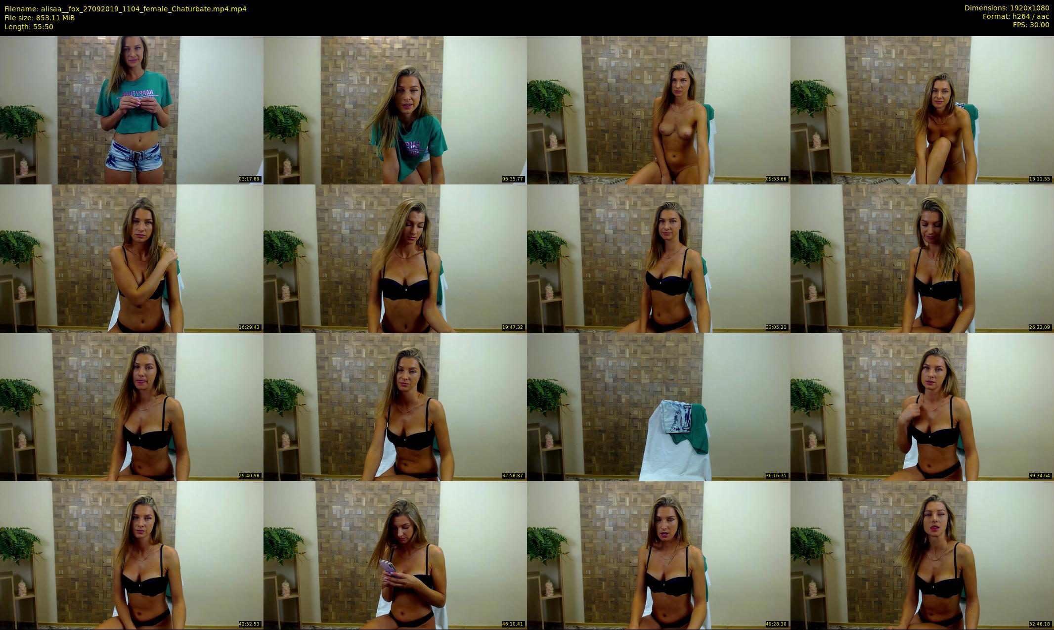 alisaa__fox — 56 minute Chaturbate female cam show recording, 1080p, Sep 27, 2019