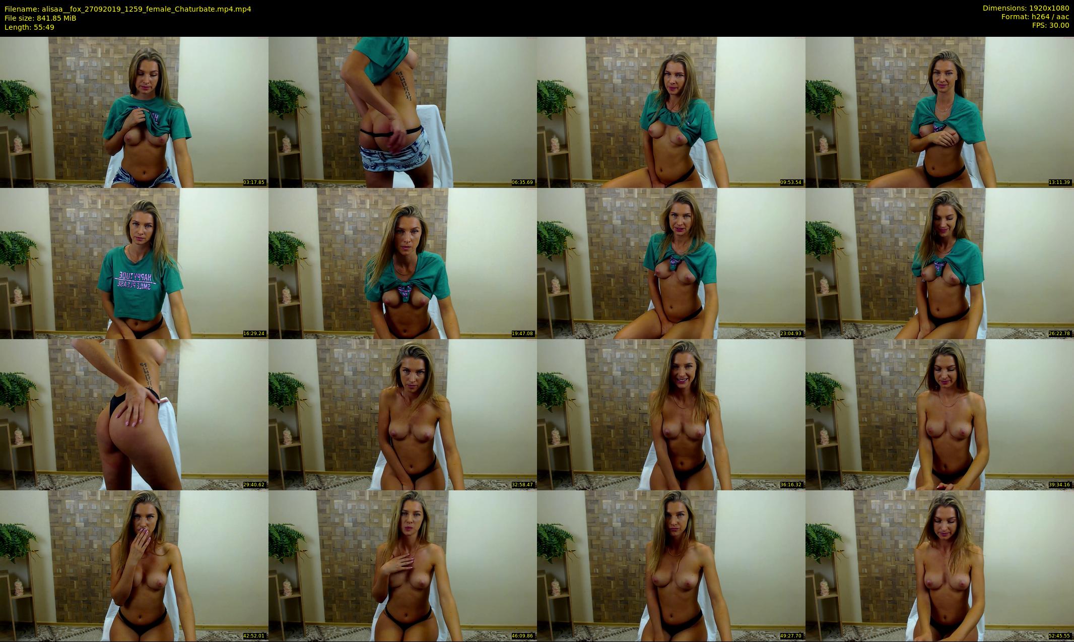 alisaa__fox — 56 minute Chaturbate female cam show recording, 1080p, Sep 27, 2019