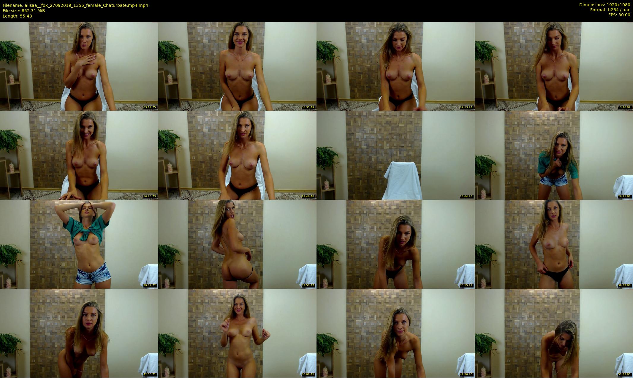 alisaa__fox — 56 minute Chaturbate female cam show recording, 1080p, Sep 27, 2019