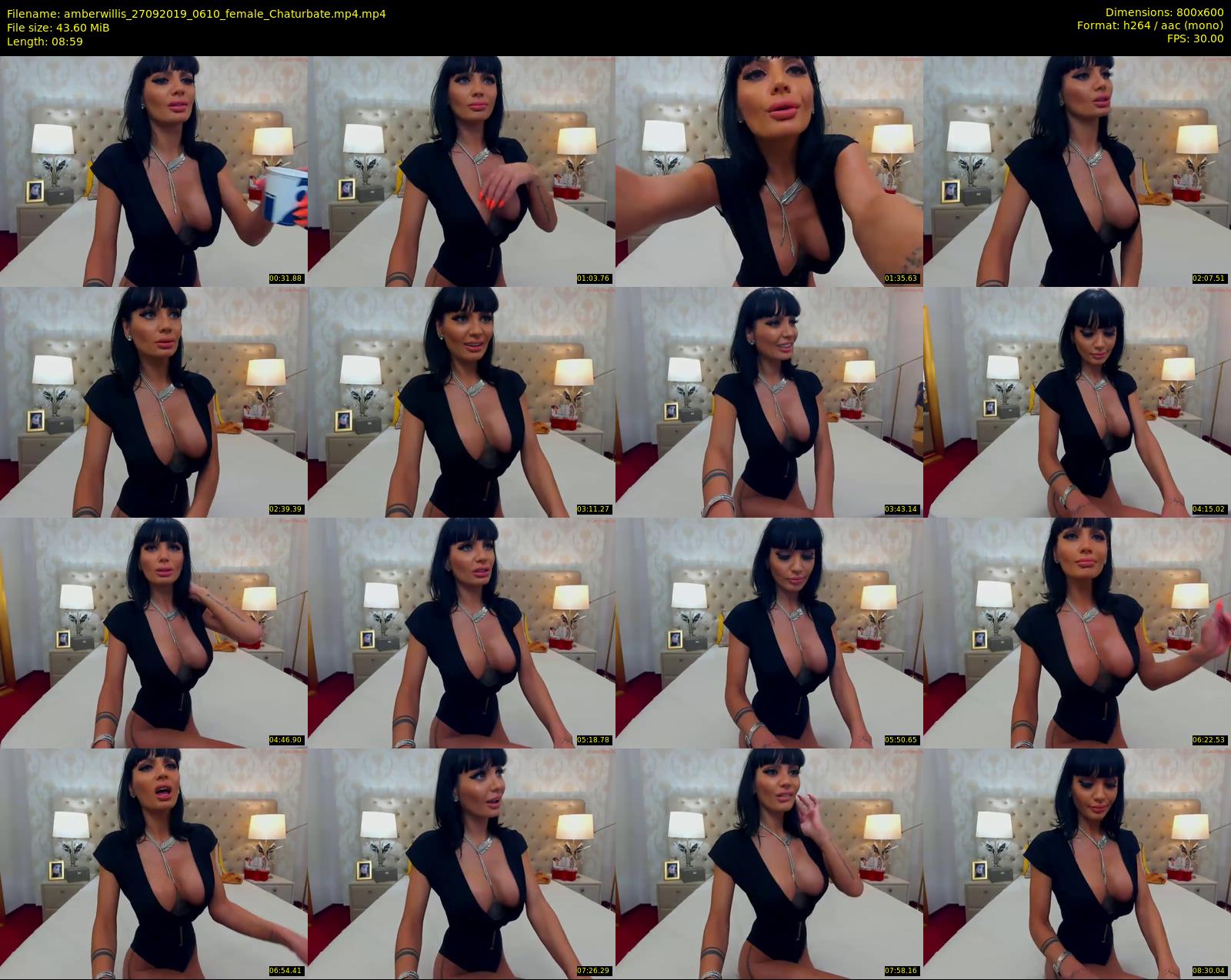 amberwillis — 9 minute Chaturbate female cam show recording, 480p, Sep 27, 2019