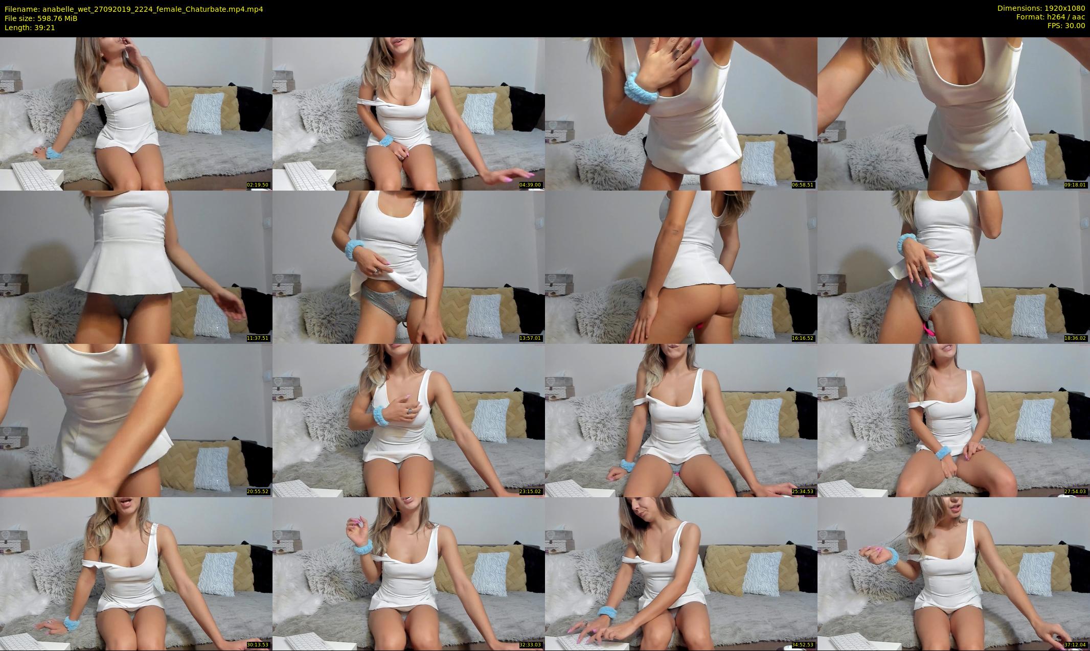 anabelle_wet — 40 minute Chaturbate female cam show recording, 1080p, Sep 27, 2019