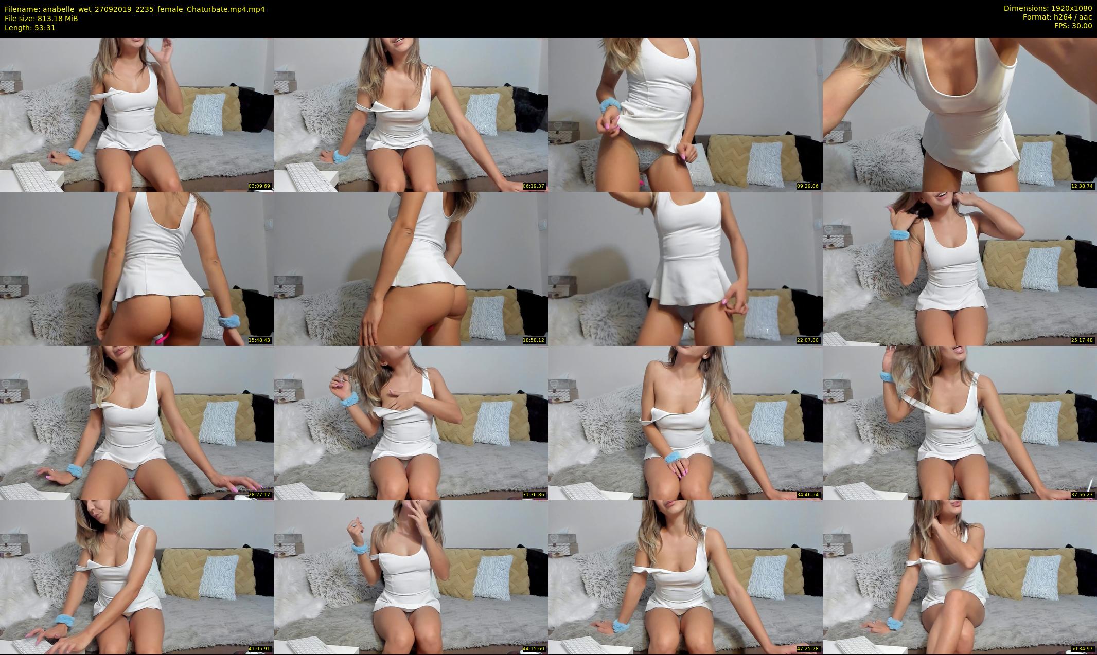 anabelle_wet — 54 minute Chaturbate female cam show recording, 1080p, Sep 27, 2019