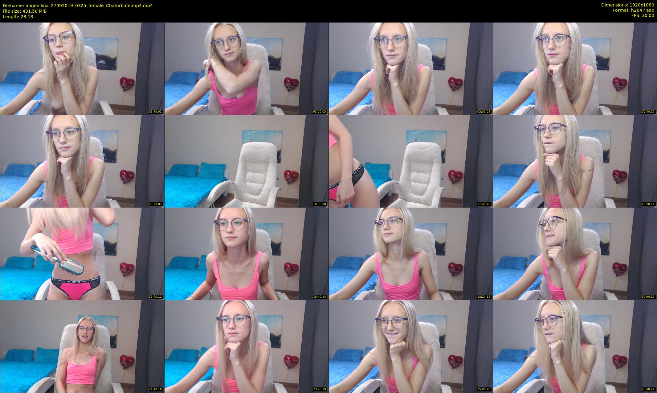 angeellina — 29 minute Chaturbate female cam show recording, 1080p, Sep 27, 2019
