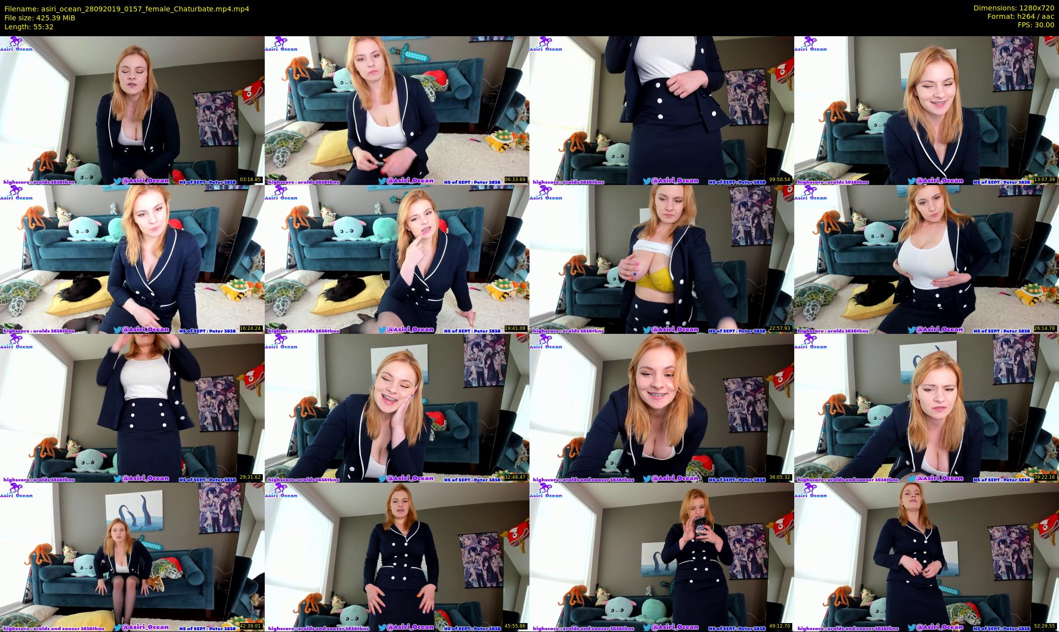 asiri_ocean — 56 minute Chaturbate female cam show recording, 720p, Sep 28, 2019