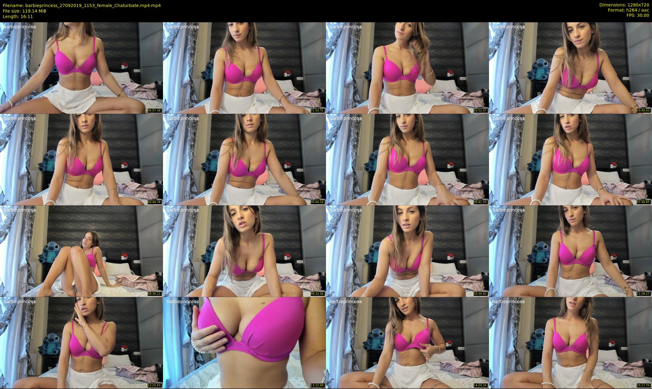barbieprincess — 17 minute Chaturbate female cam show recording, 720p, Sep 27, 2019