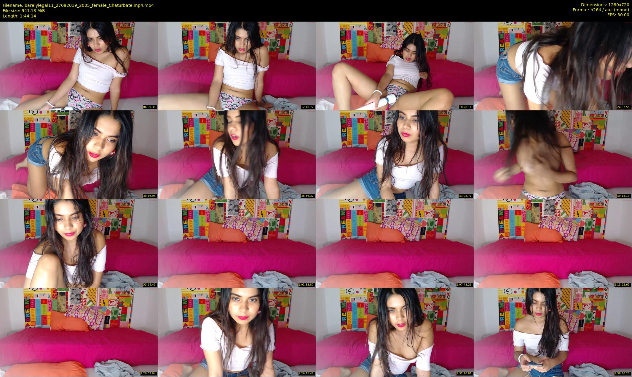 barelylegal11 — 105 minute Chaturbate female cam show recording, 720p, Sep 27, 2019