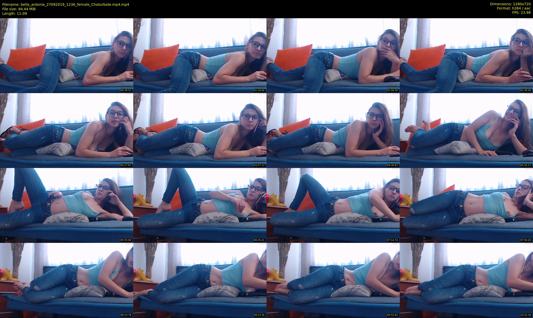 bella_antonia — 12 minute Chaturbate female cam show recording, 720p, Sep 27, 2019